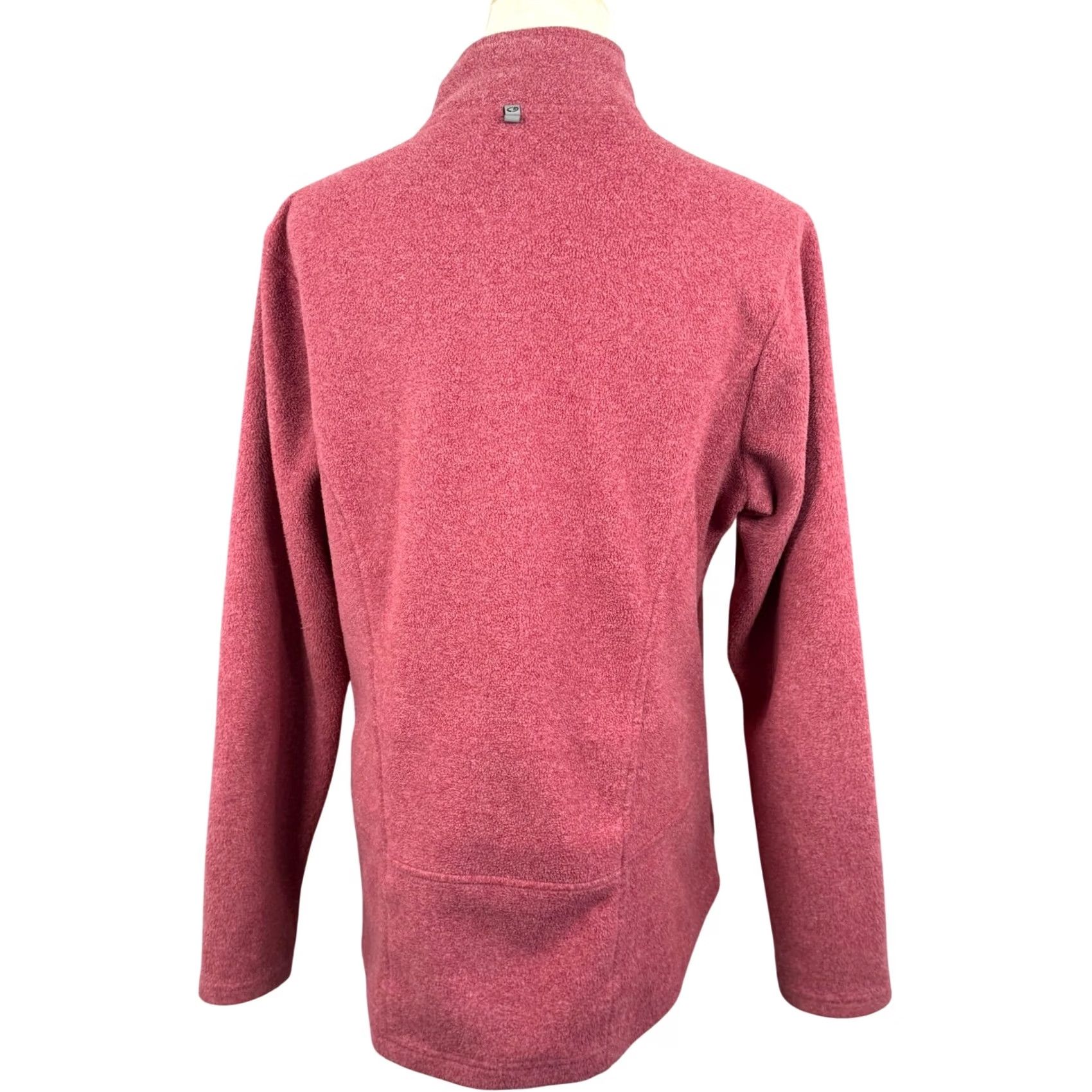 Champion C9 by Champion Womens L Fleece Jacket Pink Full Zip Mock Neck Active Gorpcore Size L / US 10 / IT 46 - 2 Thumbnail