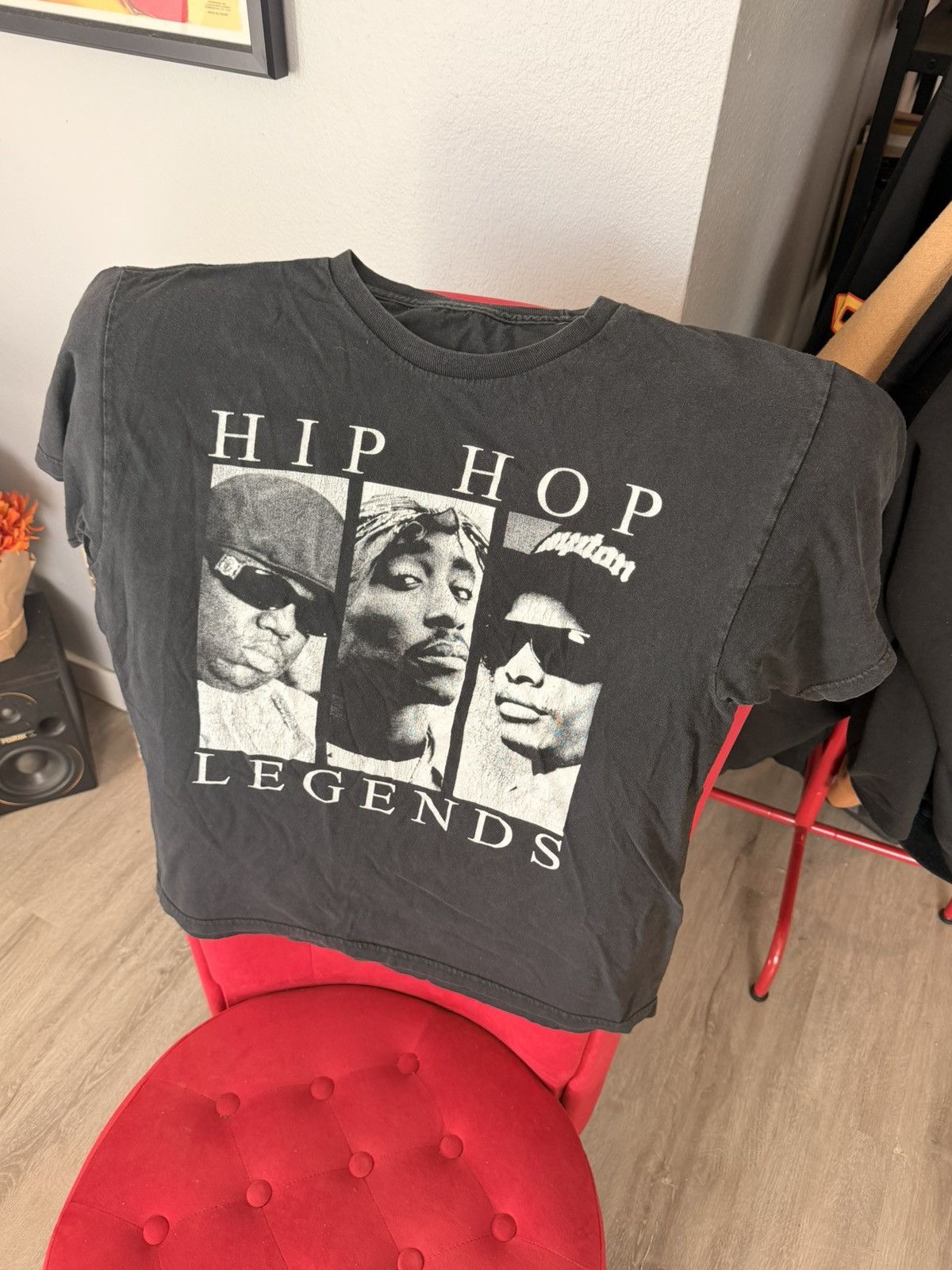 Vintage 90s vintage t-shirt // Tupac + Biggie + Dr. Dre Size US M / EU 48-50 / 2 - 4 Thumbnail