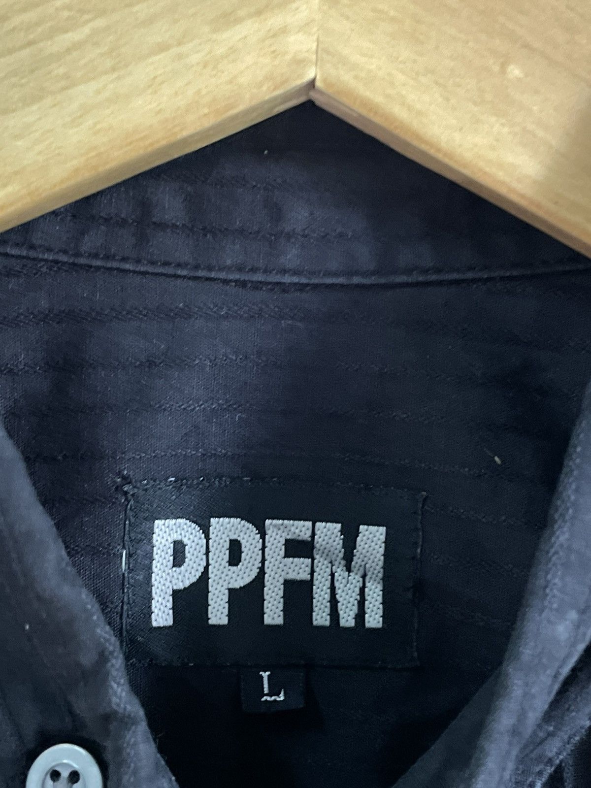 Designer × If Six Was Nine × Japanese Brand Ppfm Punk Button Shirt BlackCore Size M / US 6-8 / IT 42-44 - 6 Thumbnail