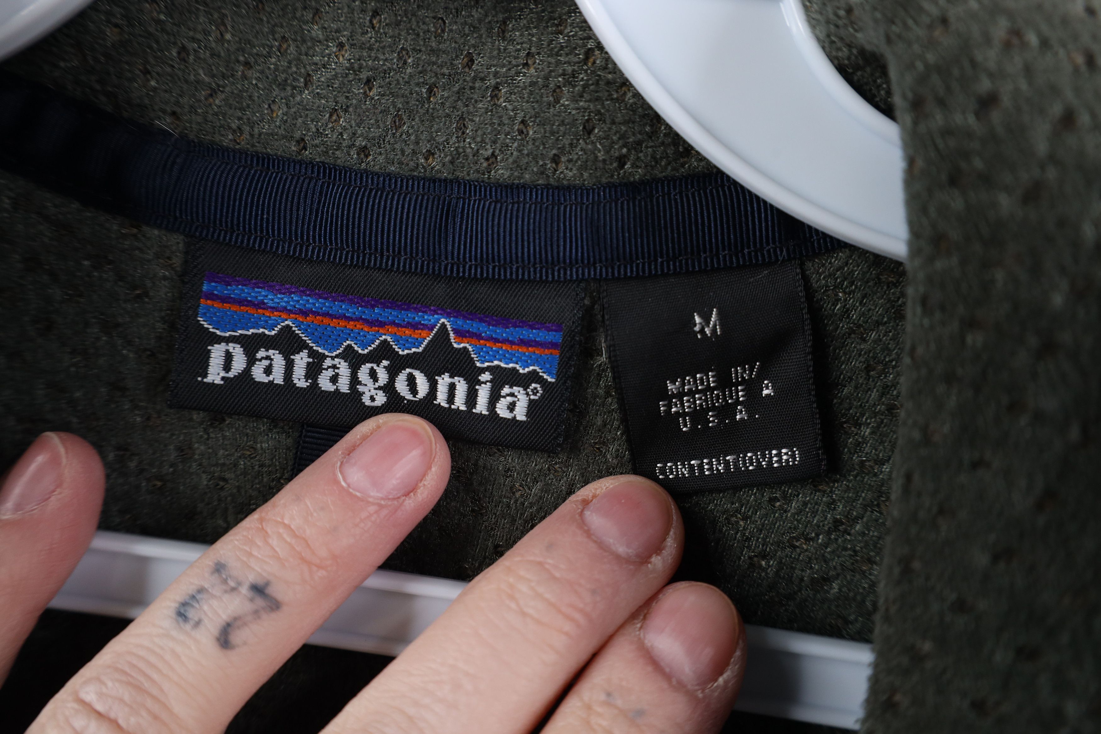 Patagonia Vintage 90s Patagonia Pile Fleece Full Zip Jacket Gray USA Size M / US 6-8 / IT 42-44 - 9 Thumbnail