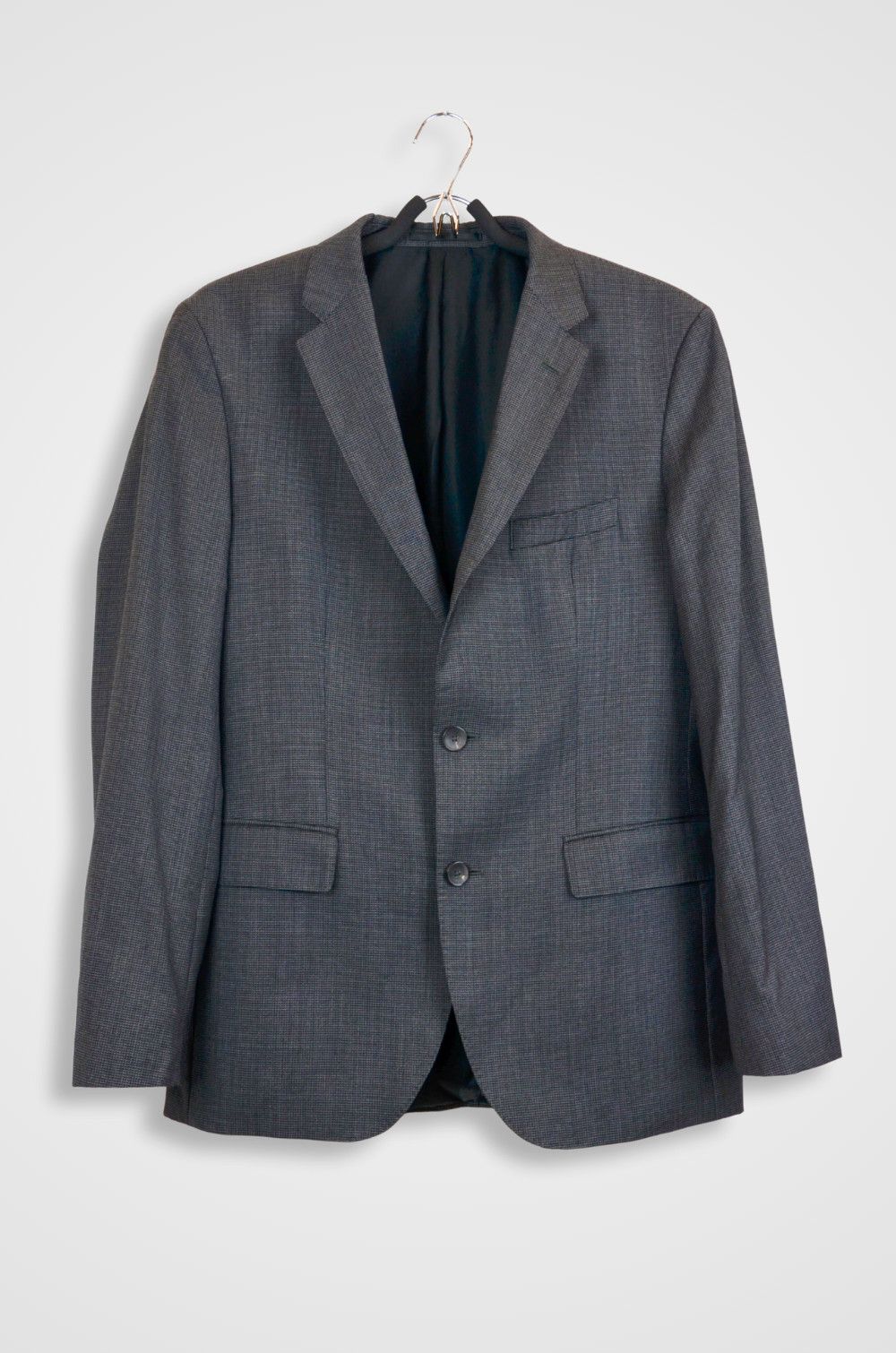 Hugo Boss Hugo Boss Super 100 Wool Micro Check Blazer - Size 38R Size 38R - 1 Thumbnail
