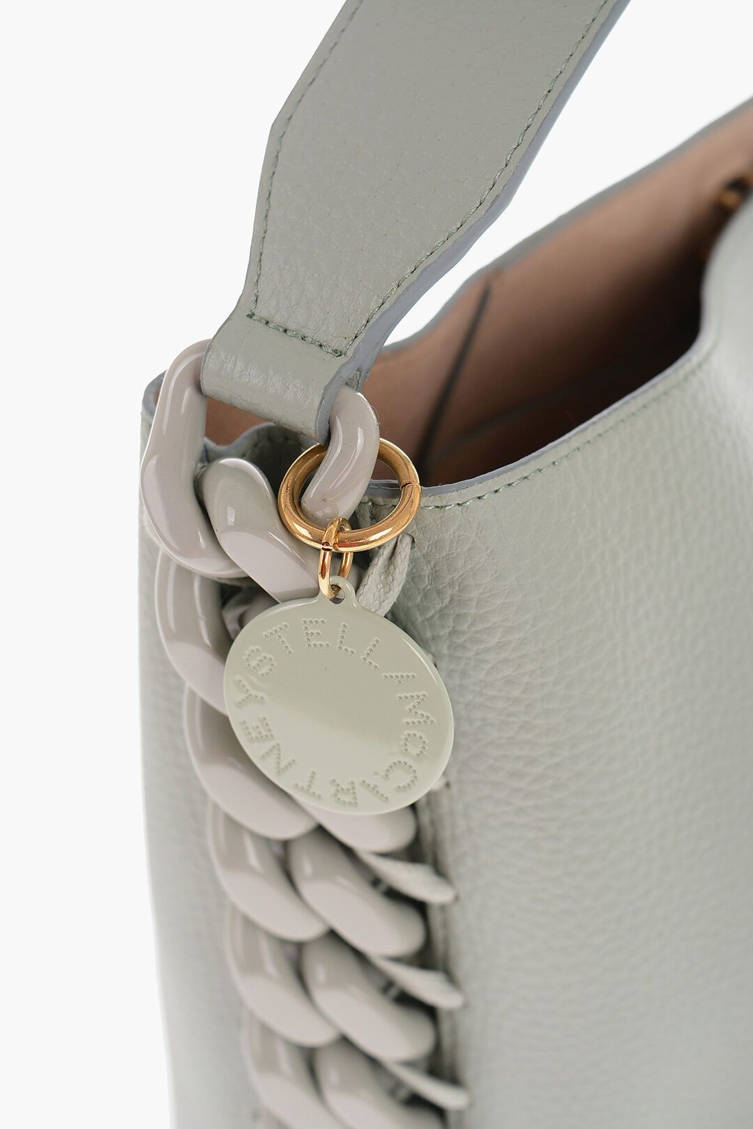 Stella McCartney og1mm0824 Size: OS / Faux Leather Tote Bag With Side Chain Size ONE SIZE - 3 Thumbnail