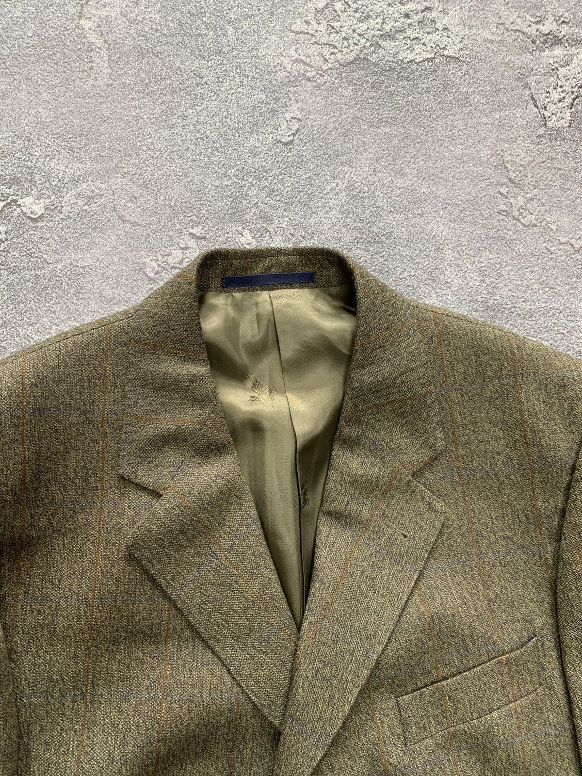 Burberry Vintage Burberry Tweed Wool 3 piece Blazer size Men 52 Size 40R - 5 Thumbnail