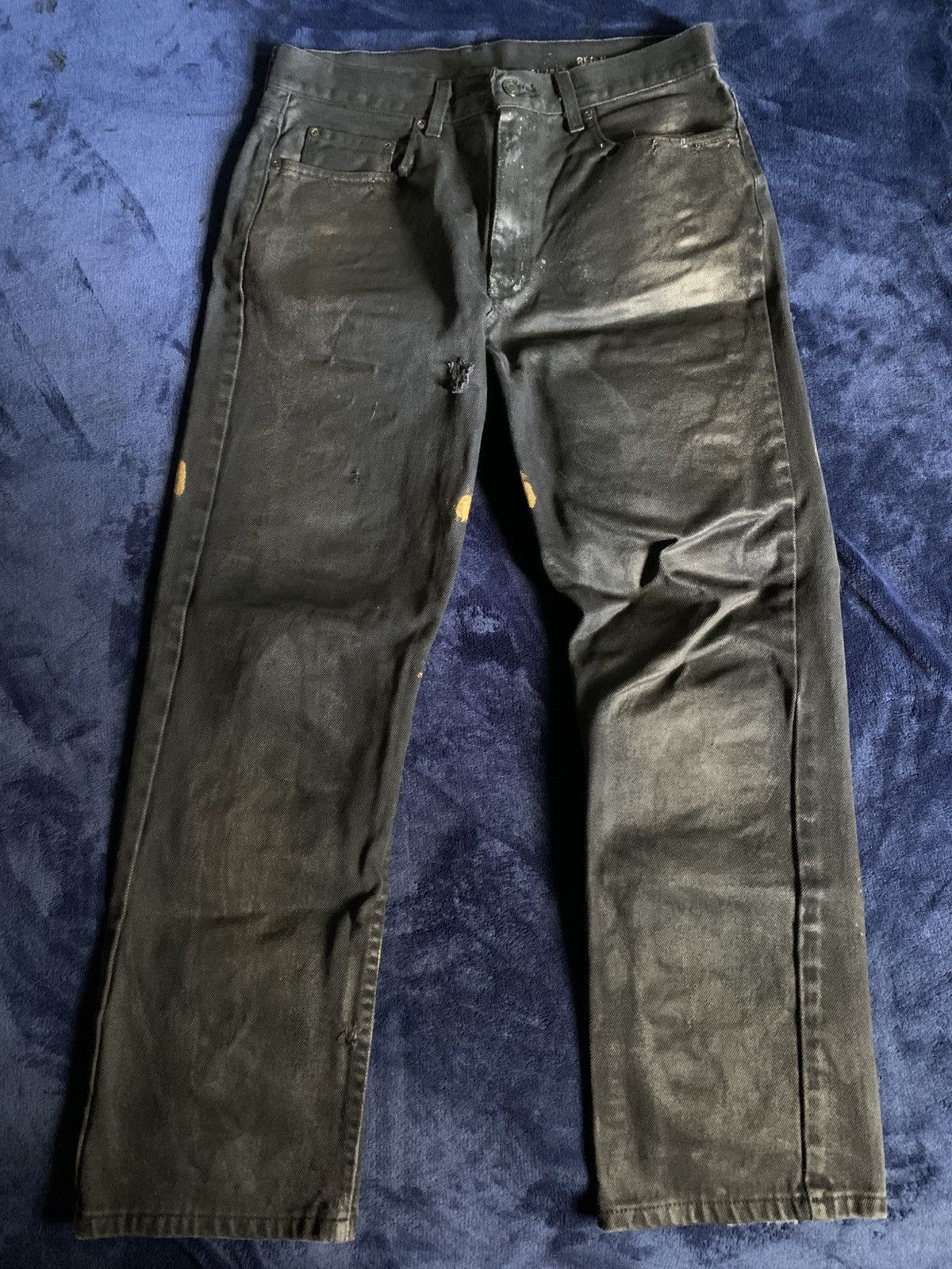 Other Waxed Pentagram Jeans Opium Fashion Swag Streetwear Punk Emo Size US 32 / EU 48 - 2 Thumbnail