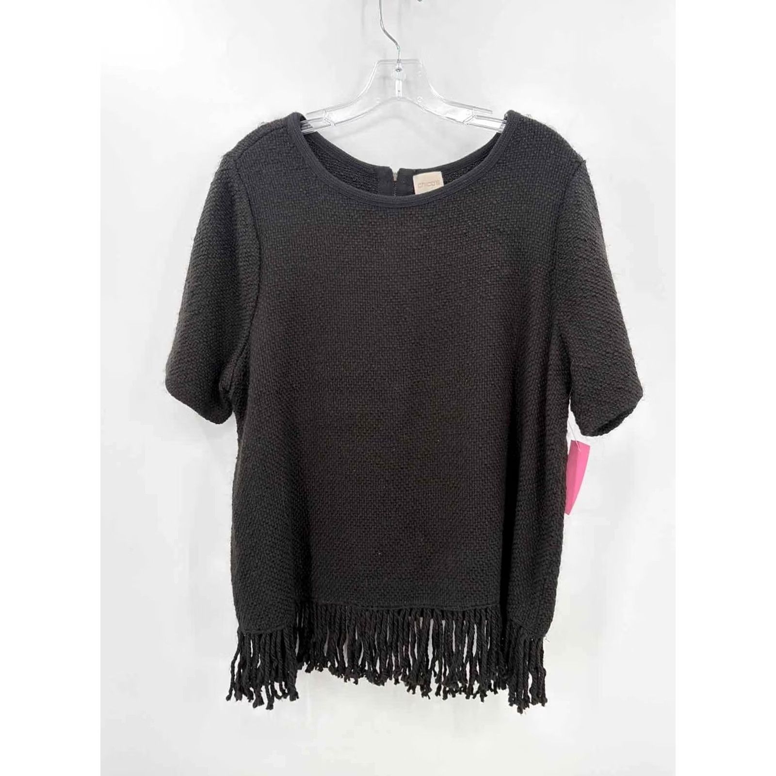 Vintage Chico's Sweater Black 2/Large Regular Size Size XS / US 0-2 / IT 36-38 - 2 Thumbnail