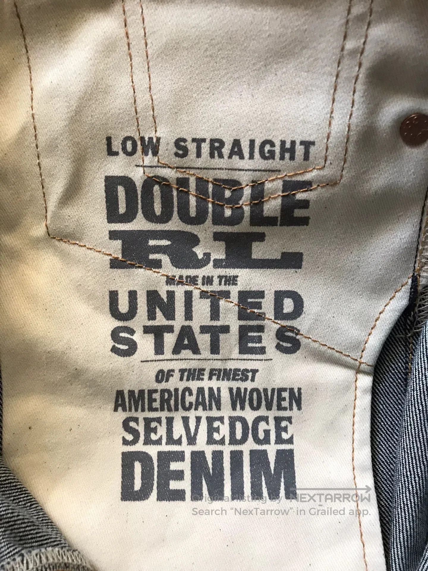RRL Ralph Lauren RRL Low Straight Vintage Selvedge Denim. Size US 29 - 9 Thumbnail