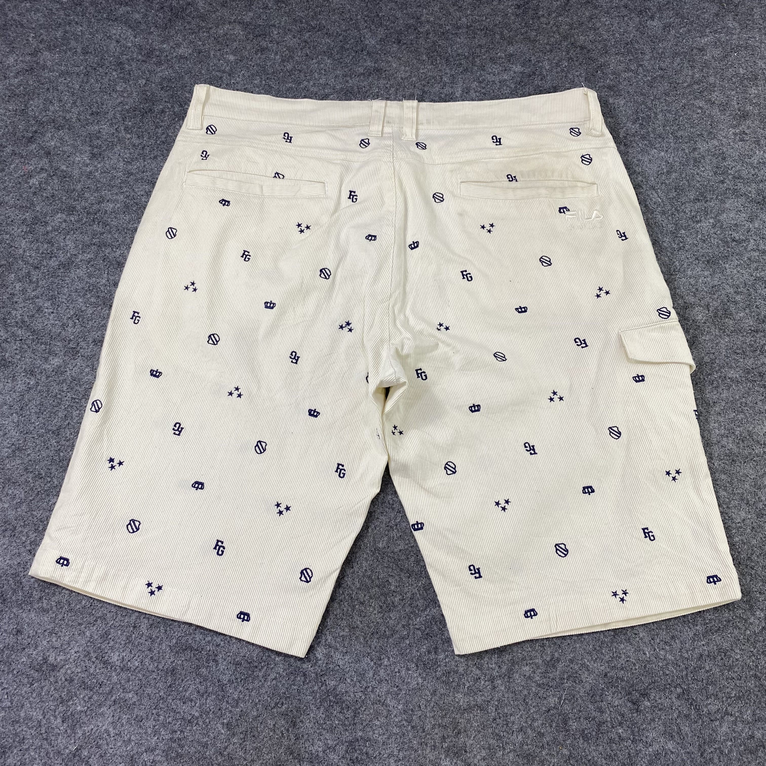 Fila Fila Golf Monogram Shorts Pants -C048 Size US 36 / EU 52 - 2 Thumbnail