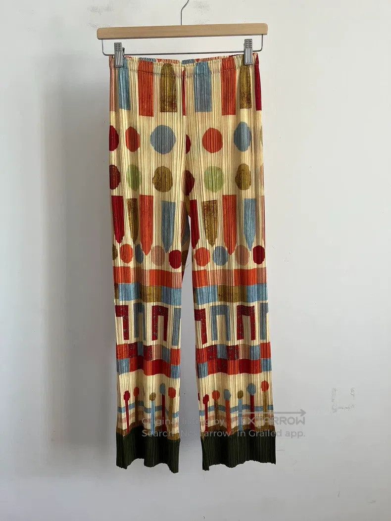 Issey Miyake Issey Miyake size:3 Color Block Pants Size 22" - 1 Thumbnail