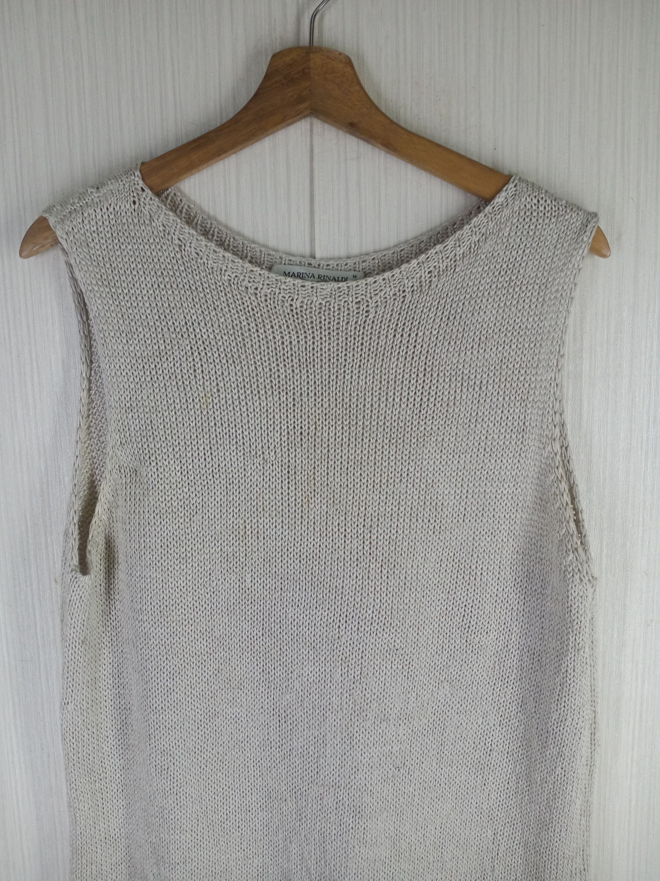 Designer RARE MARINA RINALDI MAGLIA KNITWEAR SLEEVELESS Size M / US 6-8 / IT 42-44 - 3 Thumbnail