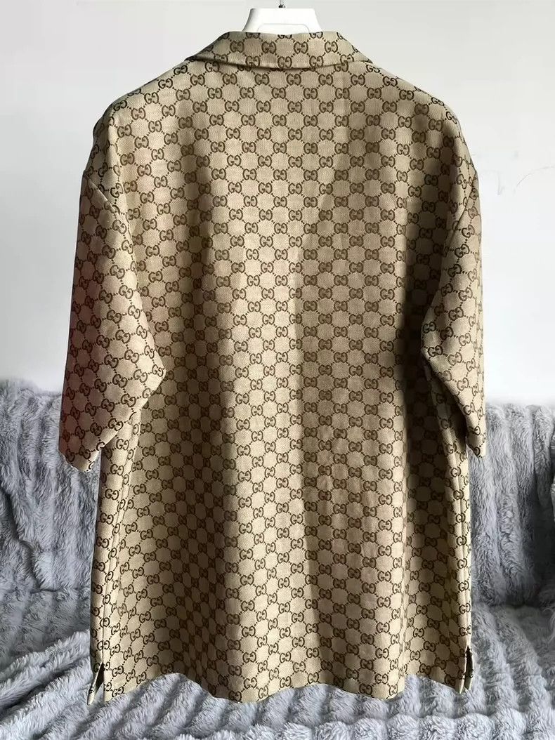 Gucci Gucci Ss23 new style lapel full print old flower logo short Size US M / EU 48-50 / 2 - 2 Thumbnail