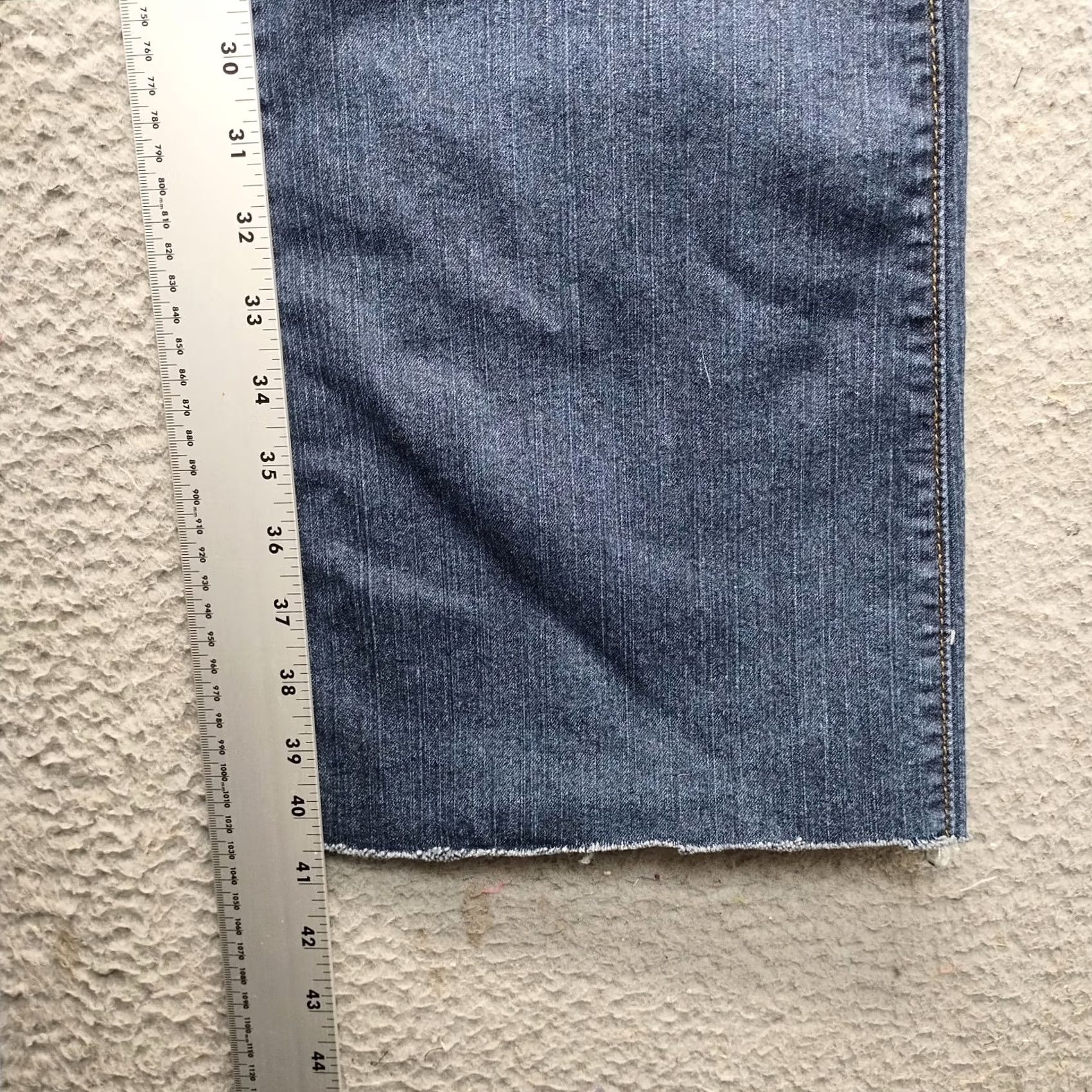 DKNY DKNY SOHO Bootcut Jeans Womens 12 Blue Denim Stretch Boho Frayed Hem Medium Wash Jeans Size 34" / US 12 / IT 48 - 5 Thumbnail