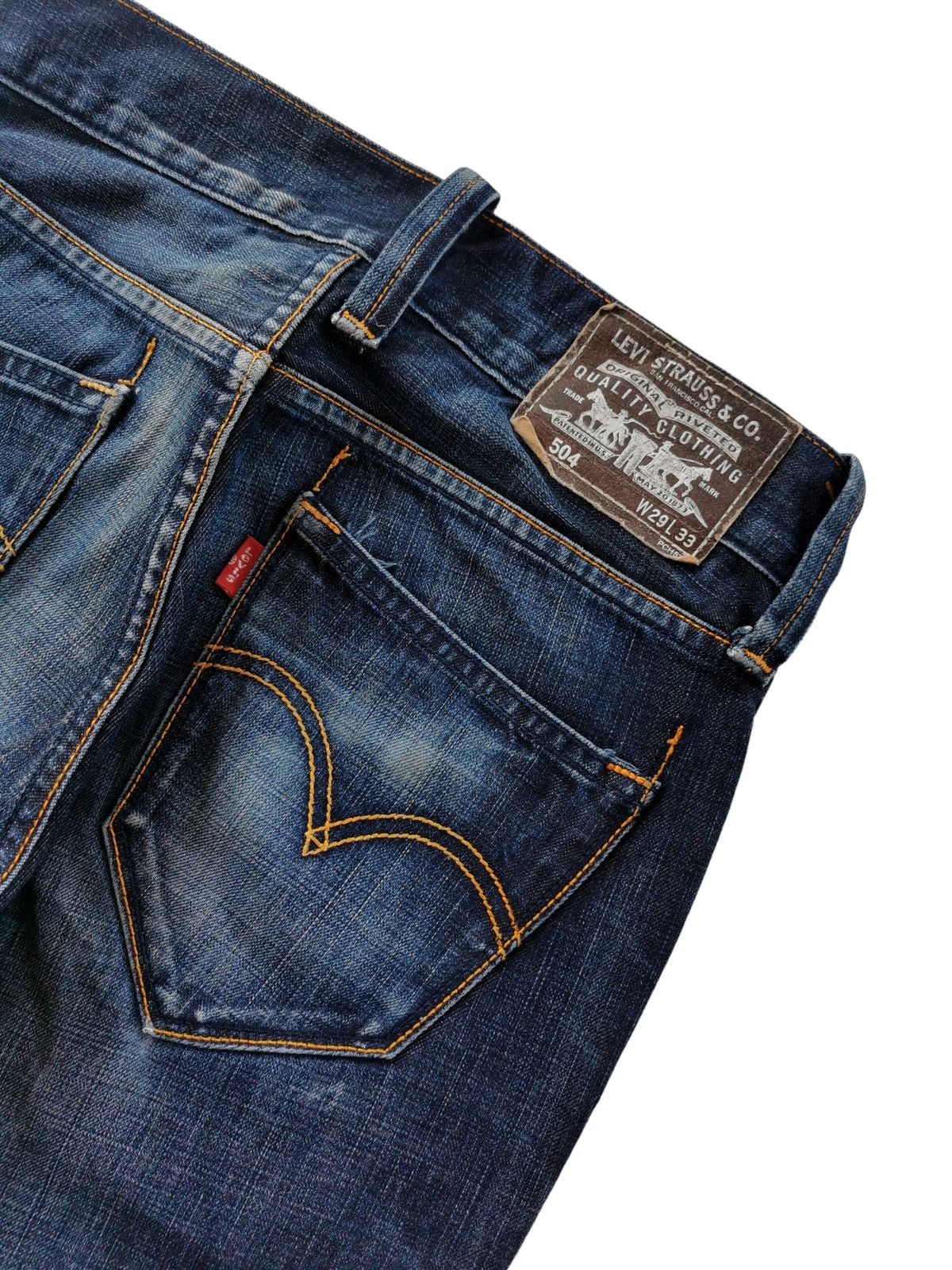 Levi's Jeans Levis 504 Straight distressed fuck jeans Size US 29 - 7 Thumbnail