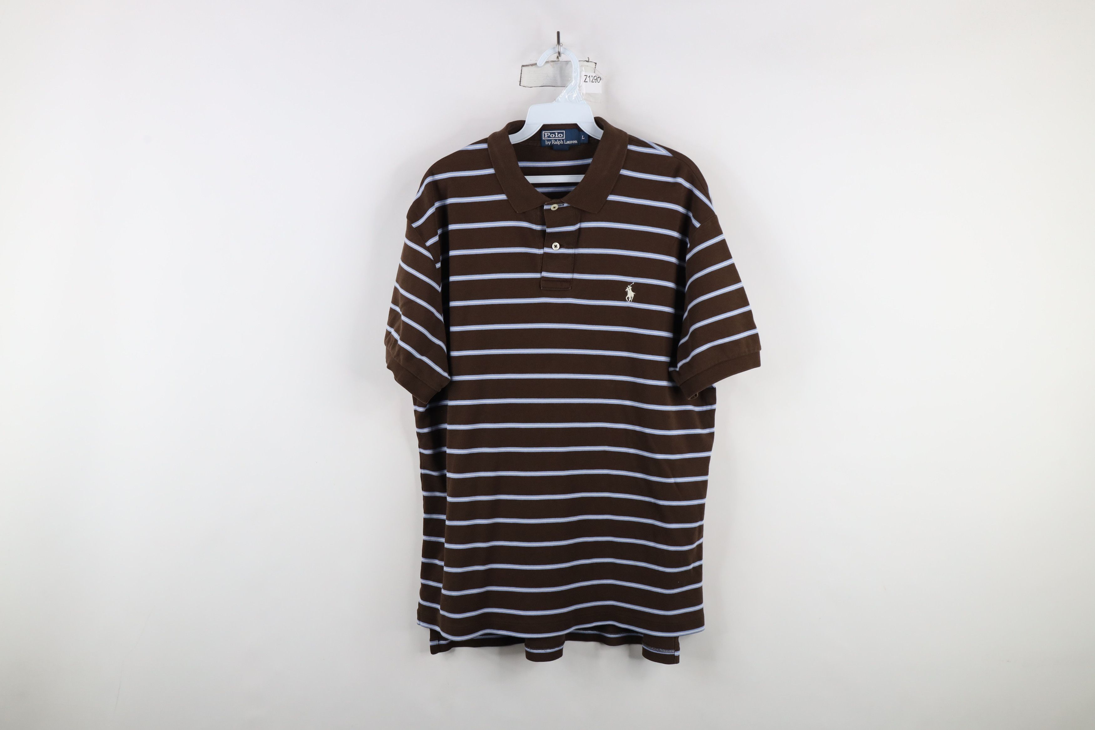 Ralph Lauren × Vintage Vintage 90s Ralph Lauren Soft Touch Cotton Polo Shirt Size US L / EU 52-54 / 3 - 1 Thumbnail