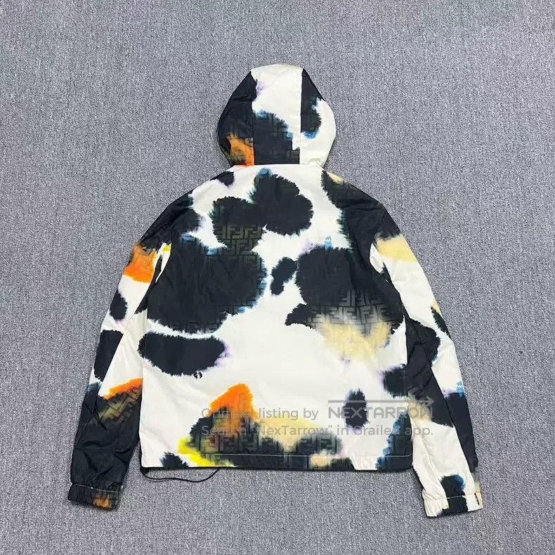 Fendi Fendi Splatter Effect Monogram Printed Zip-Up Jacket Size US M / EU 48-50 / 2 - 2 Thumbnail