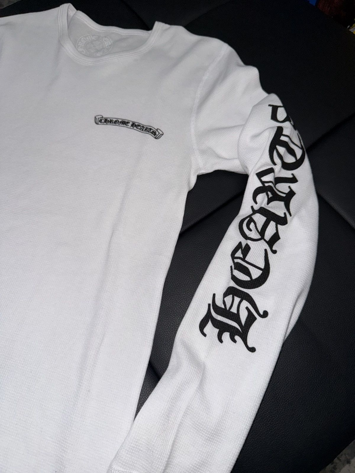 Chrome hearts logo thermal long sleeve t shirt