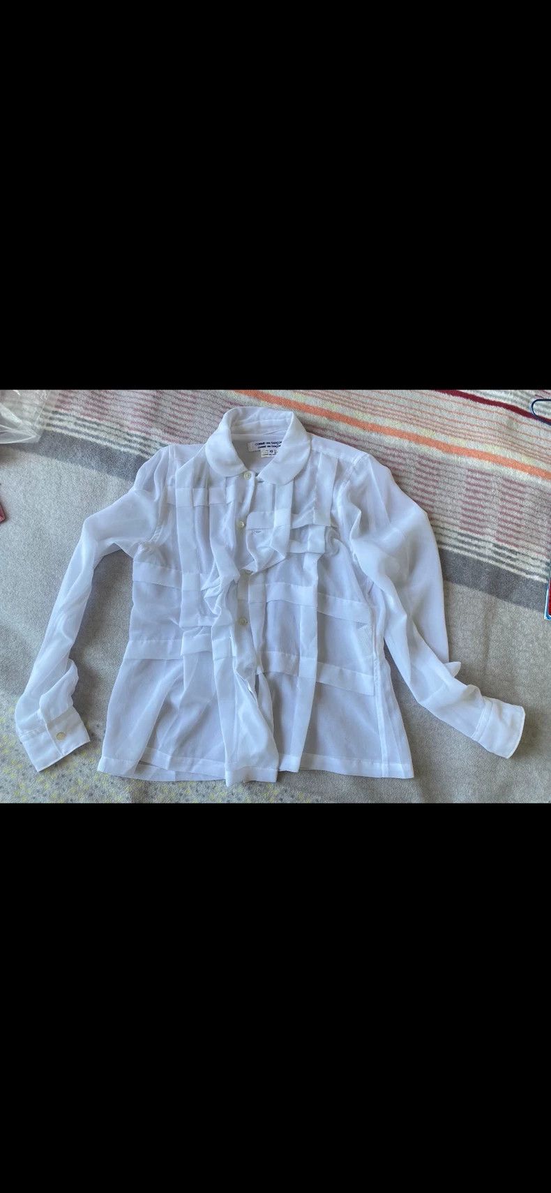 Comme des Garcons Comme Des Garcons Shirt Irregular Lines White Size XS / US 0-2 / IT 36-38 - 2 Thumbnail