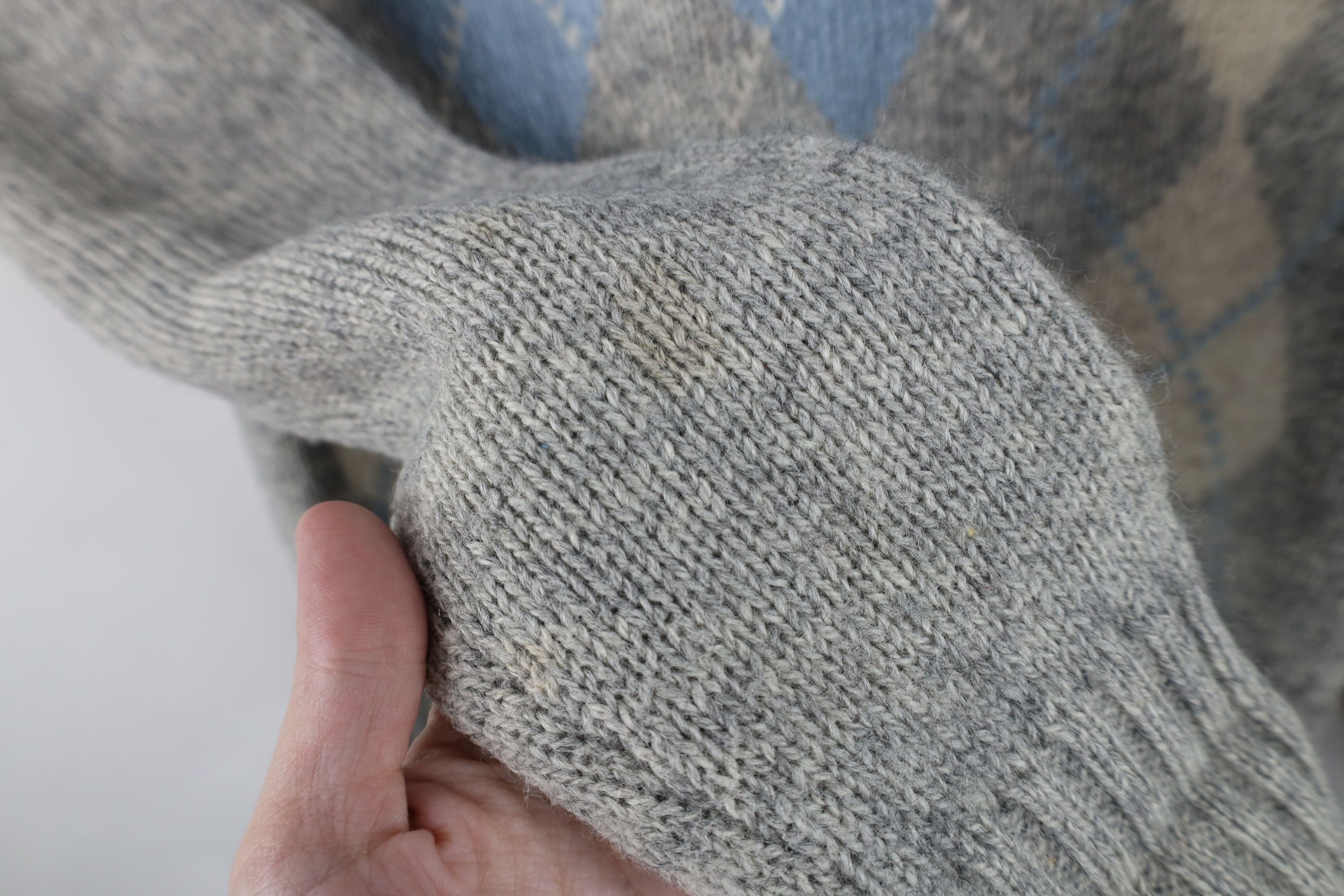 Vintage Vintage 70s Streetwear Argyle Diamond Knit Crewneck Sweater Size US M / EU 48-50 / 2 - 7 Thumbnail