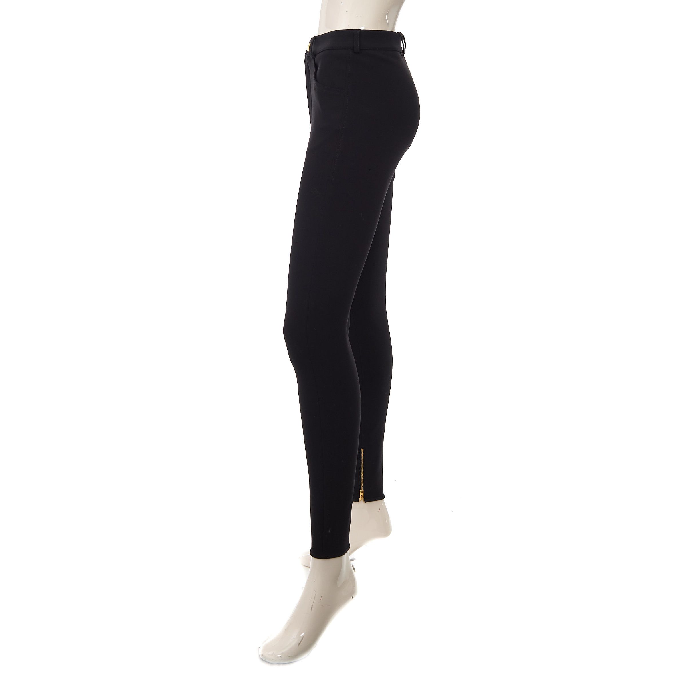 Celine Black Riding Pants In Compact Wool Size 27" / US 4 / IT 40 - 3 Thumbnail