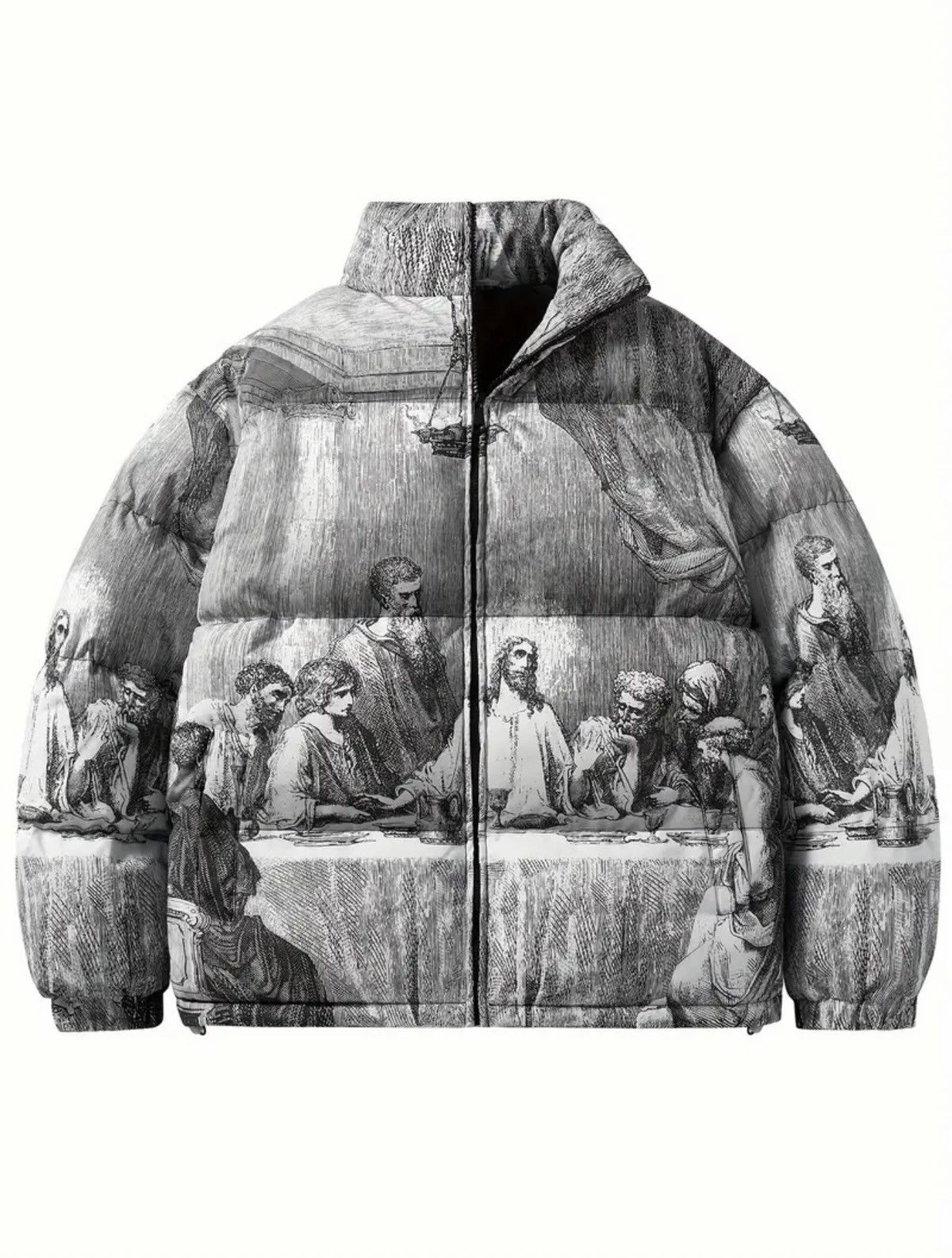 Other American Saint The Last Supper Coat puff jacket Jesus Size US L / EU 52-54 / 3 - 1 Thumbnail