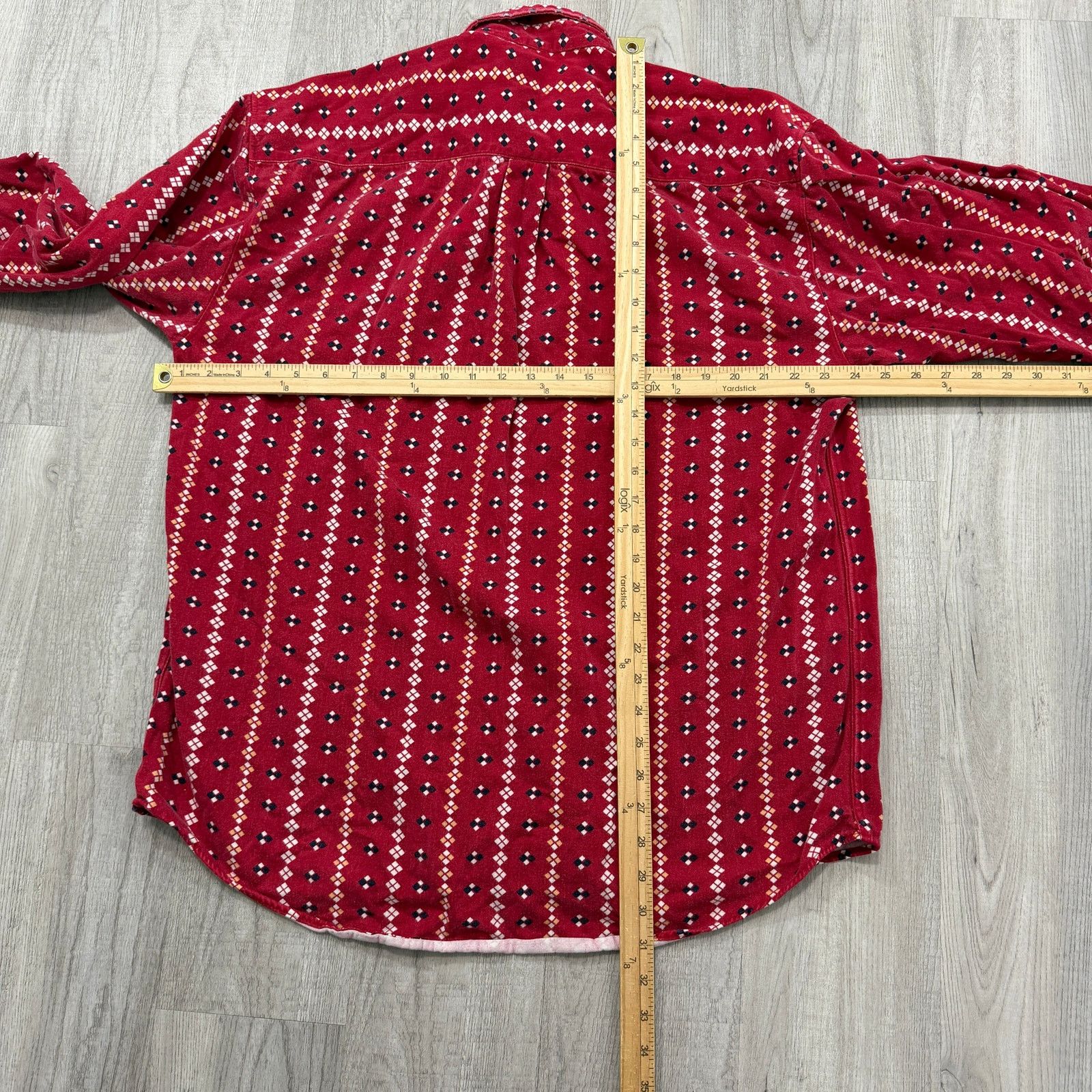 Vintage Vintage Field Gear Aztec Button Shirt Men's XL Red 90s Size US XL / EU 56 / 4 - 6 Thumbnail