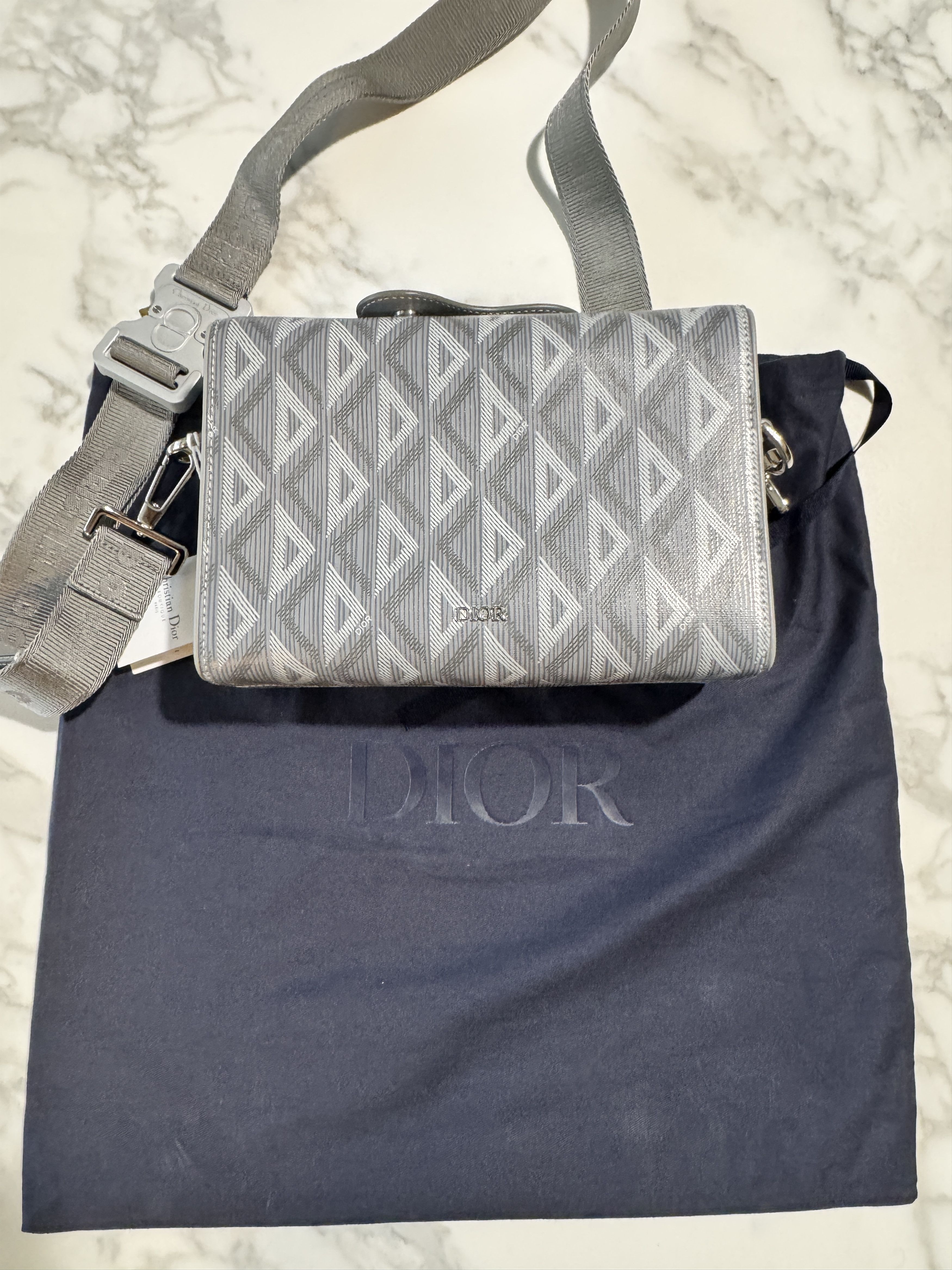Dior Lingot pouch saddle diamond canvas Size ONE SIZE - 21 Thumbnail