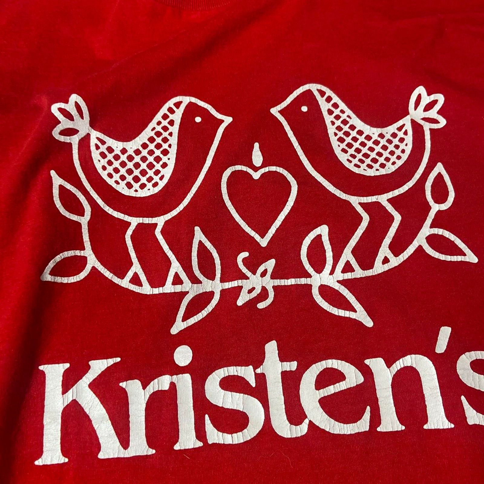 Vintage Vintage 90s kristens tee shirt Size US XL / EU 56 / 4 - 2 Thumbnail