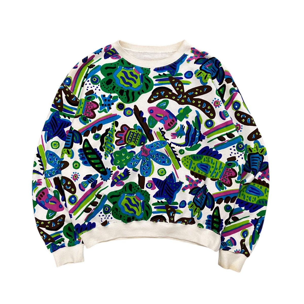 Art Comes First × Japanese Brand PRIMROSE Nice Multicolor Fullprint Sweatshirt Size US M / EU 48-50 / 2 - 1 Thumbnail