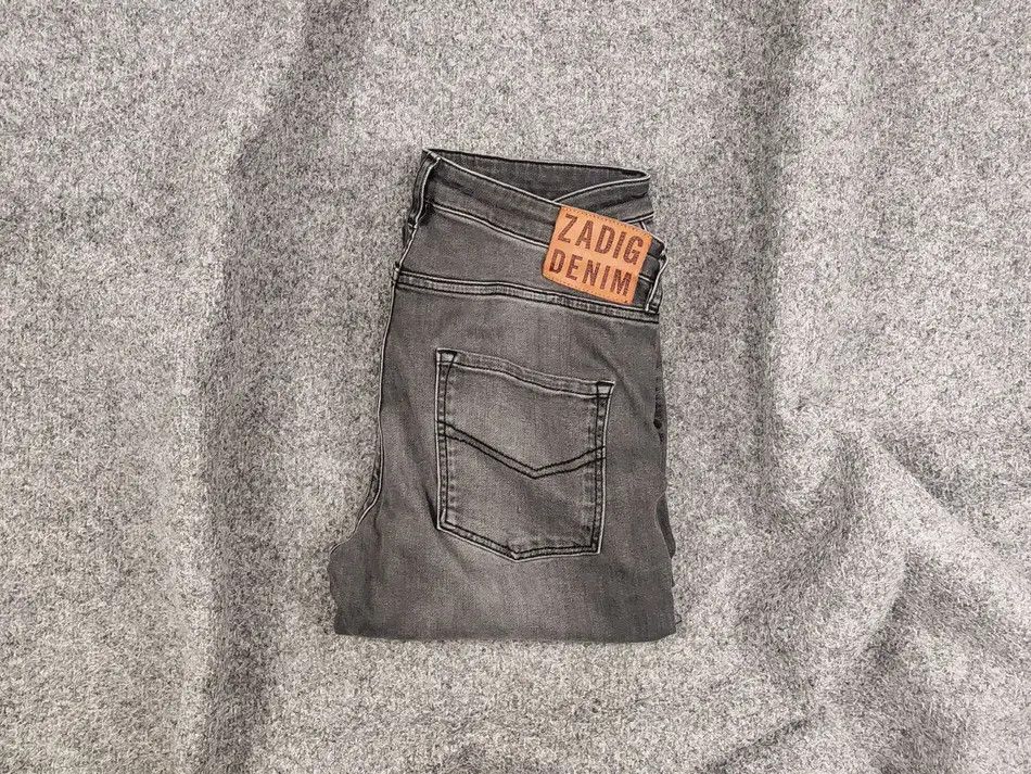 Zadig & Voltaire Zadig & Voltaire Design Slim Gray Denim Jeans Size US 31 - 1 Thumbnail
