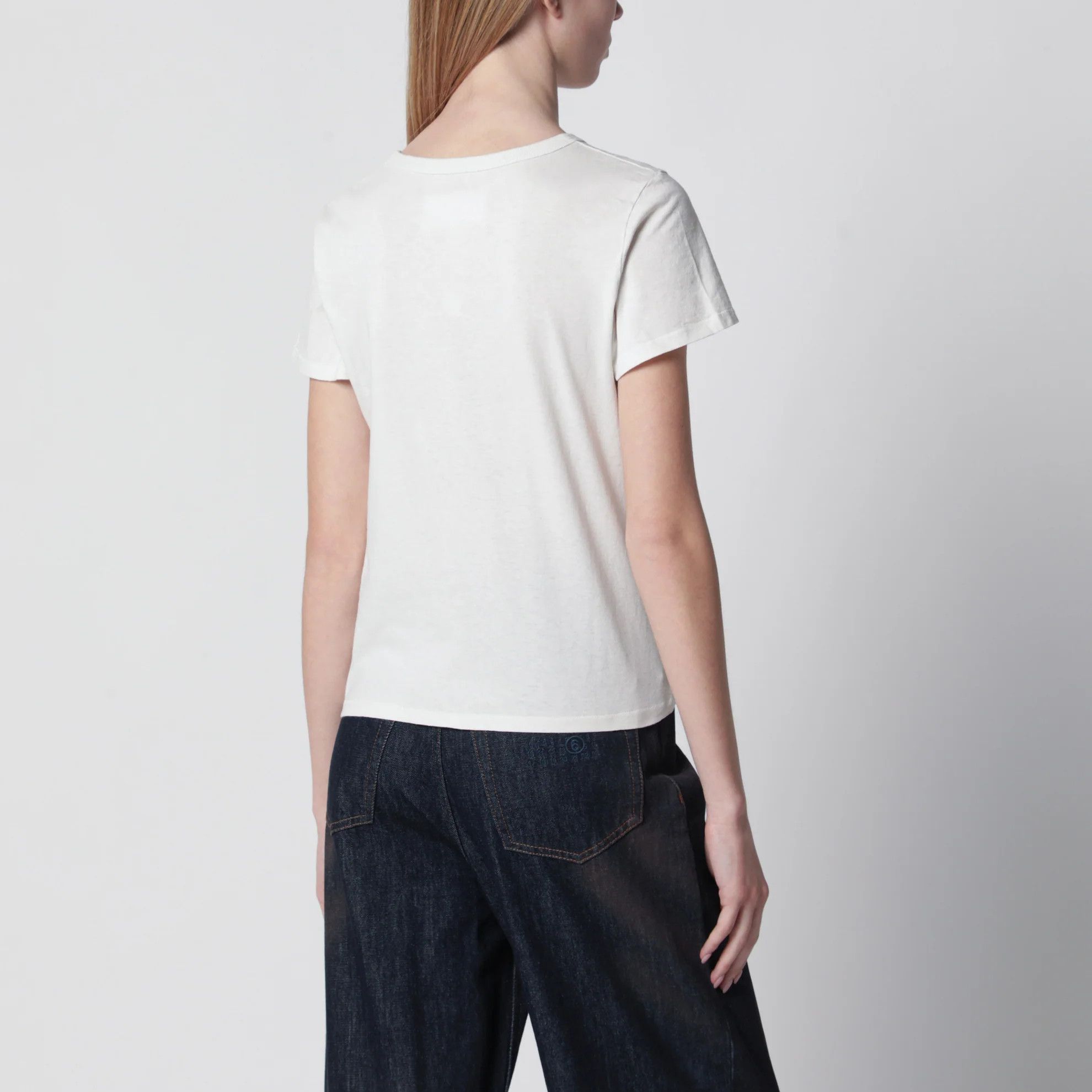 Maison Margiela o1d2blof0426 Cotton Jersey Short-Sleeve Crew-Neck T-Shirt Size L / US 10 / IT 46 - 2 Thumbnail