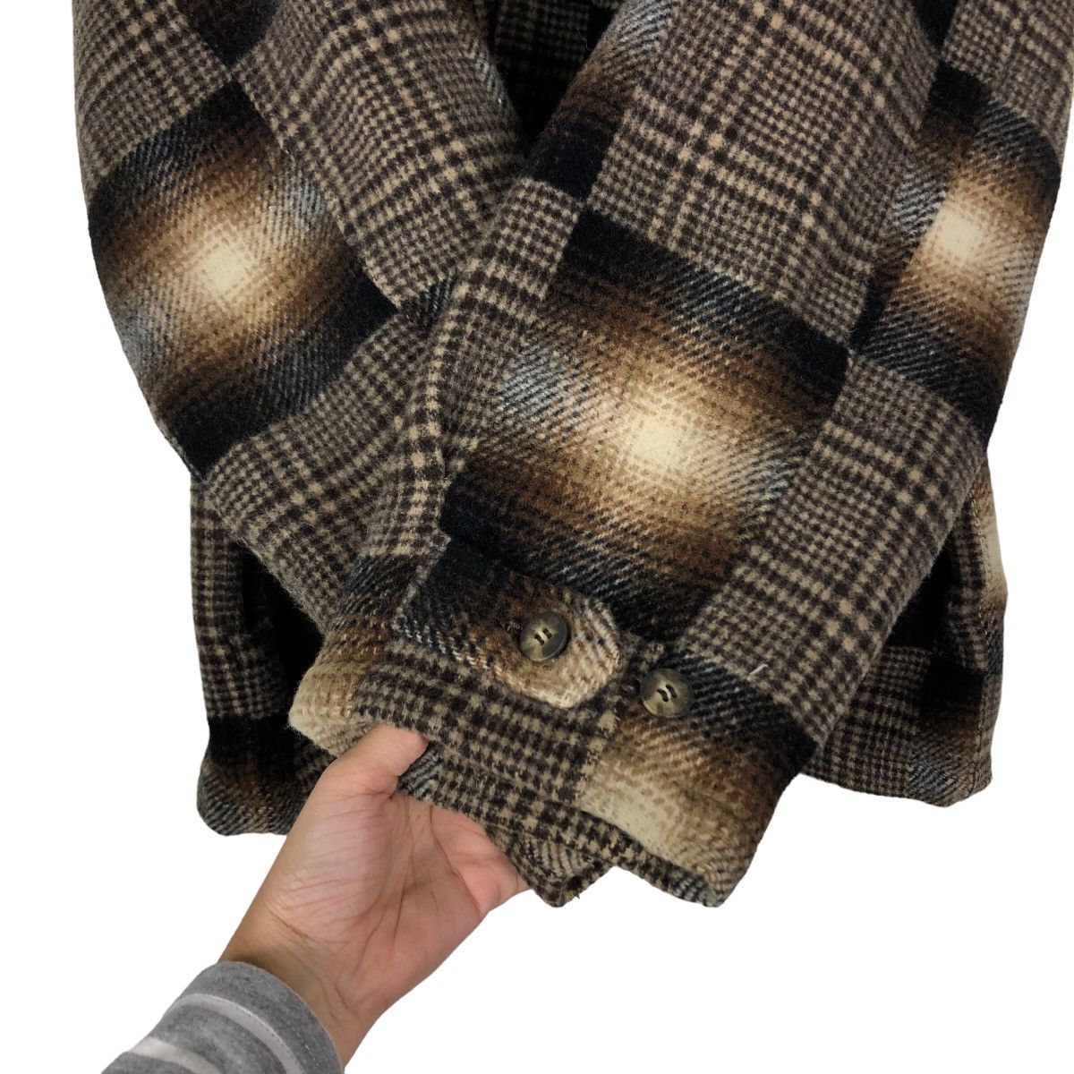 Flannel 🔥90s Vintage Bomber Wool Jacket Daily Wear Works Japan Made Size US L / EU 52-54 / 3 - 12 Thumbnail