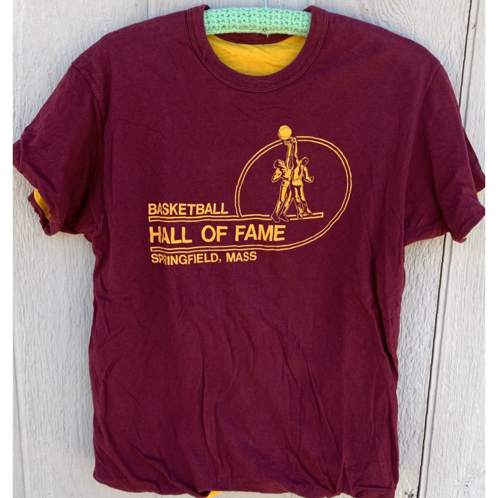 Champion VINTAGE Champion Basketball Hall of Fame Springfield Mass t-shirt XL Men Red 1980s Graphic Tee Made In USA Short Sleeve Shoes? Size US XL / EU 56 / 4 - 2 Thumbnail