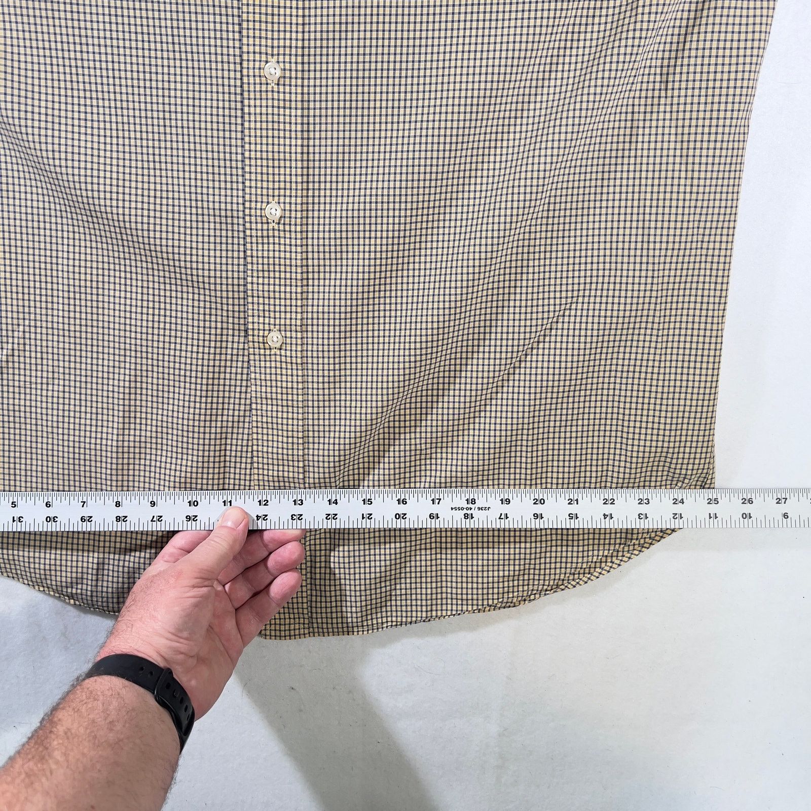 Ralph Lauren Ralph Lauren Button Shirt Blake Cut XL Yellow & Navy Check Size US XL / EU 56 / 4 - 7 Thumbnail