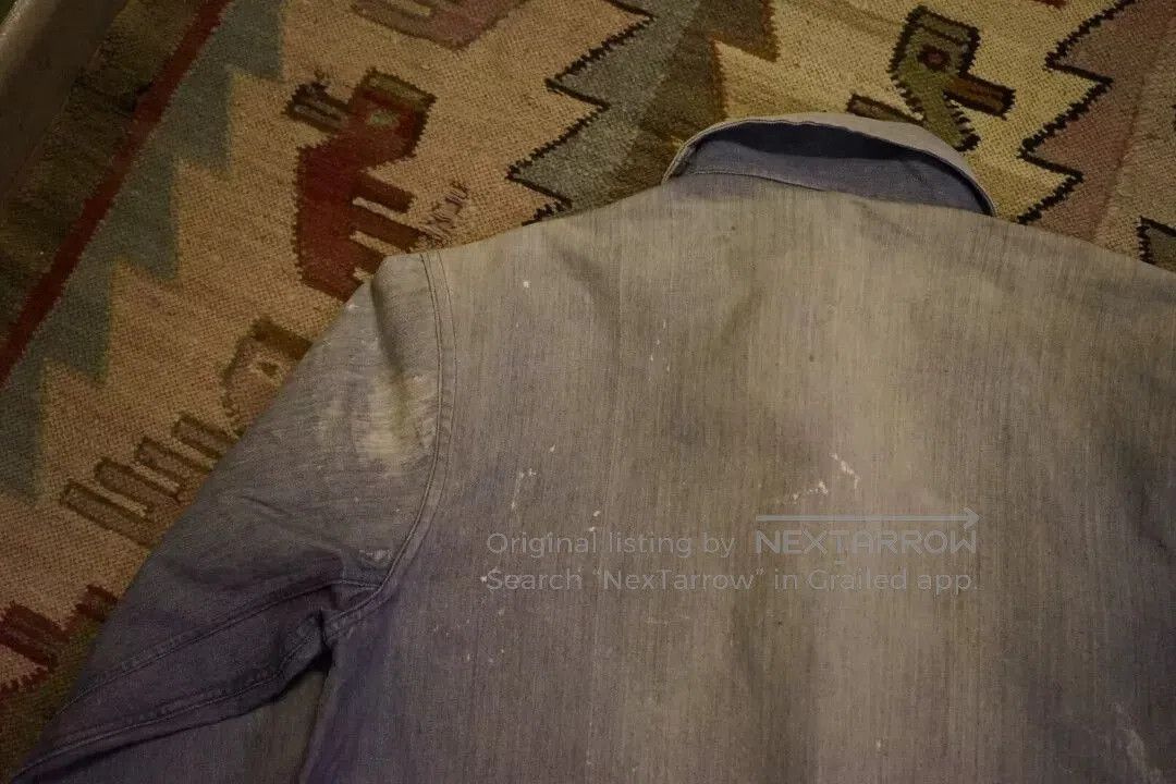 Vintage Vintage French Work Jacket Indigo Blue. Size US M / EU 48-50 / 2 - 9 Thumbnail