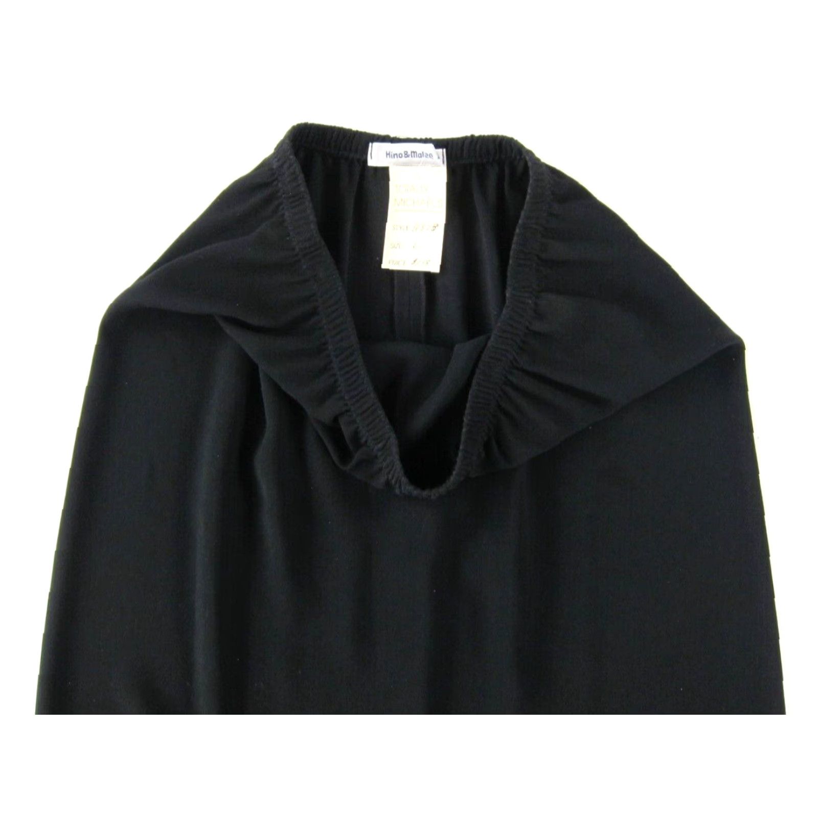 Vintage Hino & Malee II Black Maxi Skirt Women L Elastic Waist Long Night? Size 36" / US 14 / IT 50 - 4 Thumbnail