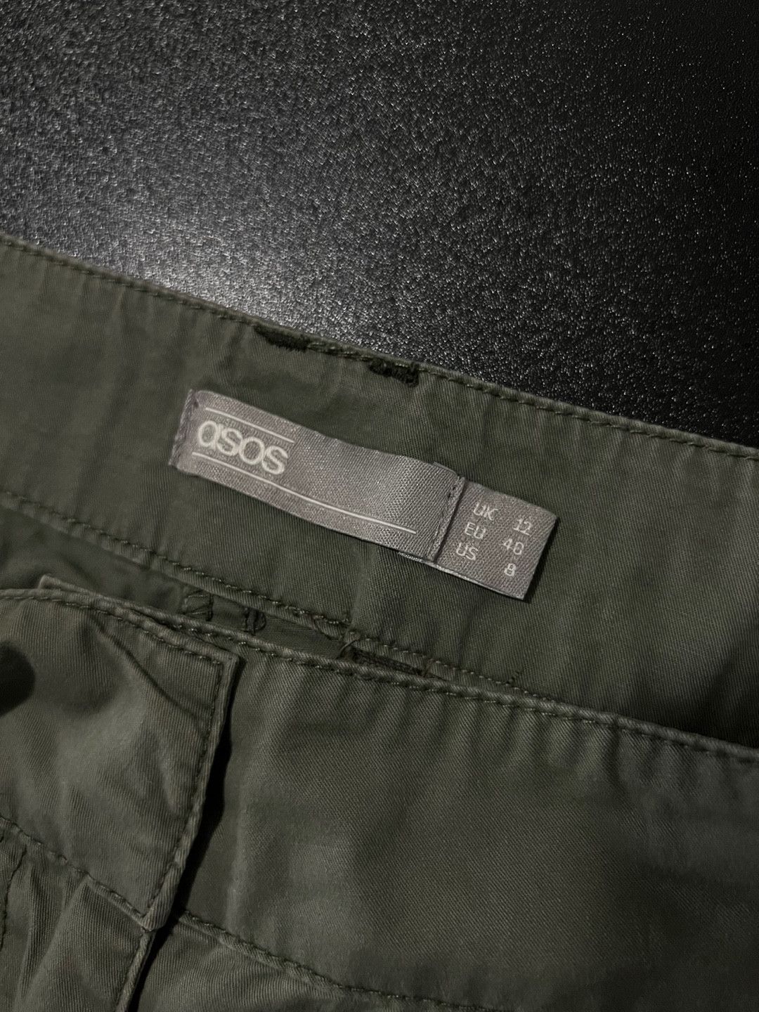 Asos ASOS Parachute Bondage Cargo Pants Khaki Size US 31 - 6 Thumbnail