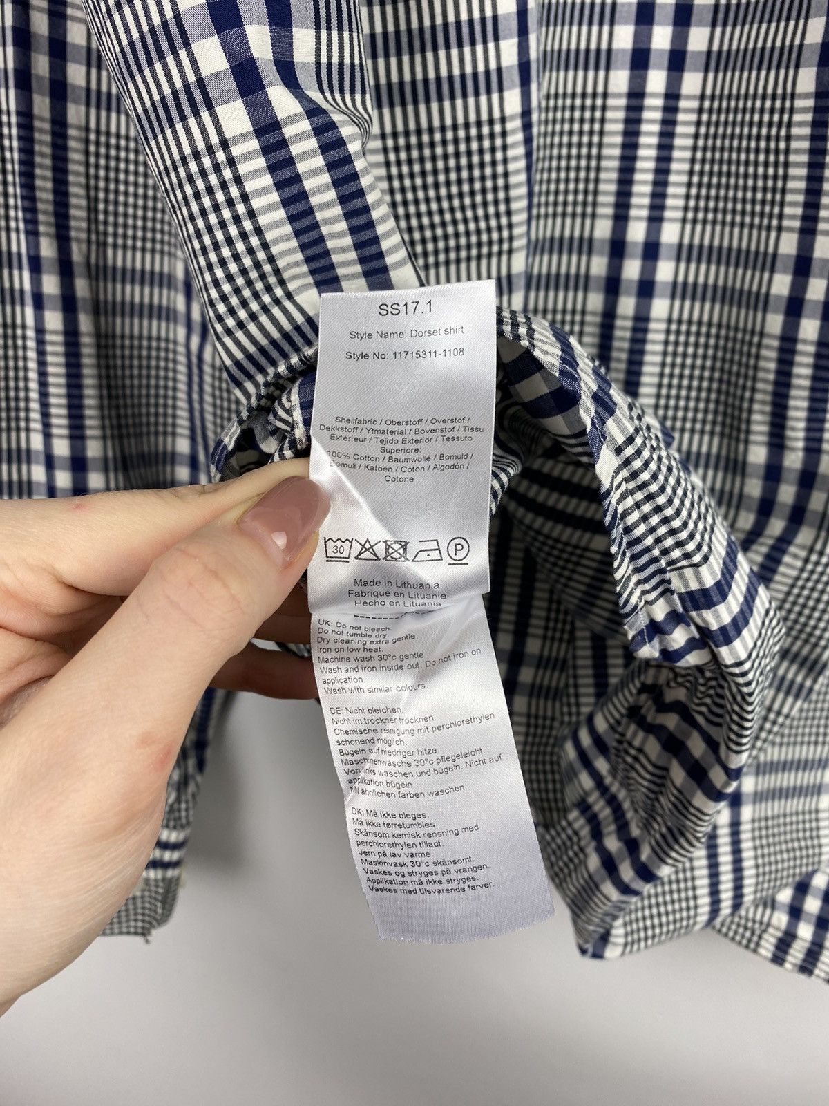 Wood Wood Wood Wood men’s checked long sleeve button up shirt size XL Size US XL / EU 56 / 4 - 18 Thumbnail