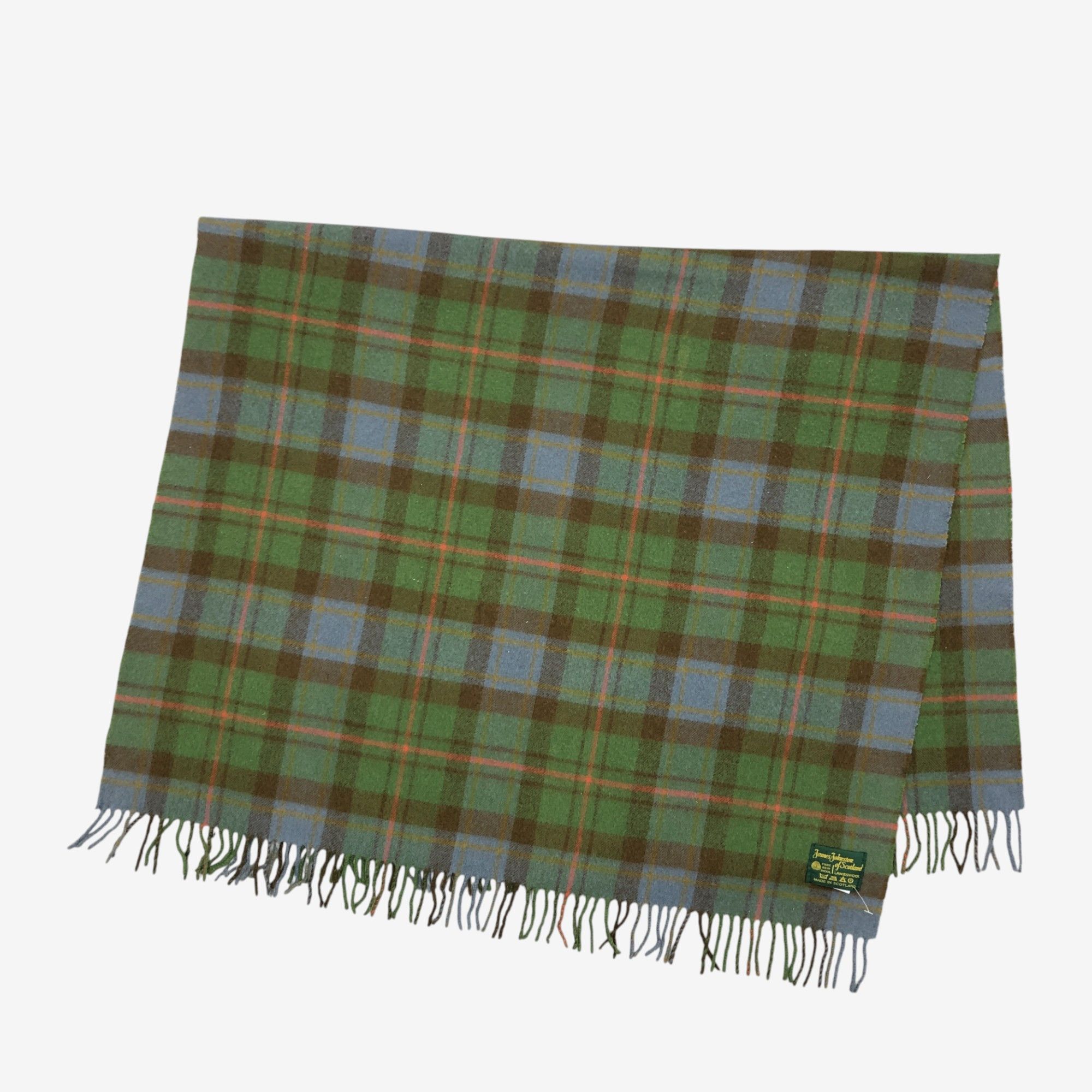 Japanese Brand Vintage Johnston Scarf Muffler Wool Stole Wraps Scarves Size ONE SIZE - 4 Thumbnail