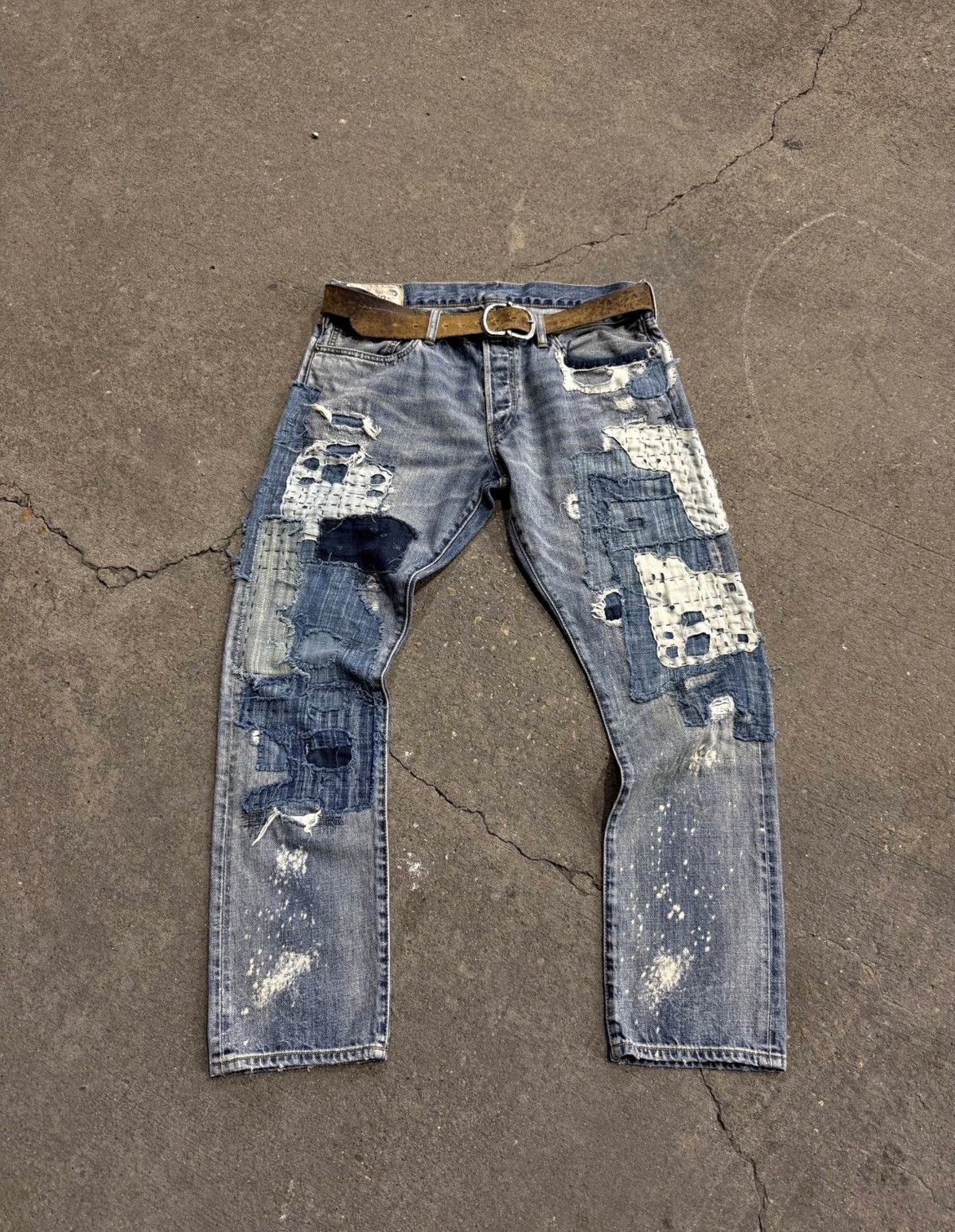 Denim & Supply Ralph Lauren Ralph Lauren Polo Aztec Sashiko Repaired Patchwork denim Size US 30 / EU 46 - 1 Thumbnail