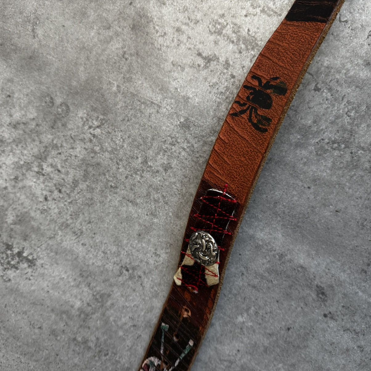 Leather Art Classic Leather Avant Garde Belt Hand Made in Italy Size ONE SIZE - 11 Thumbnail