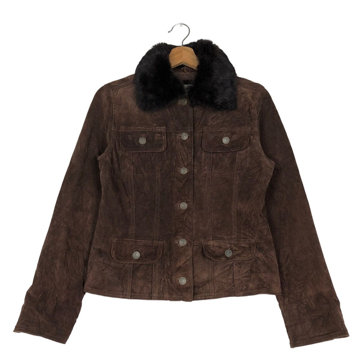 Japanese Brand VINTAGE CROPPED BIKER JACKET STYLE ME JAPAN MINK FUR COLLAR Size M / US 6-8 / IT 42-44 - 1 Thumbnail
