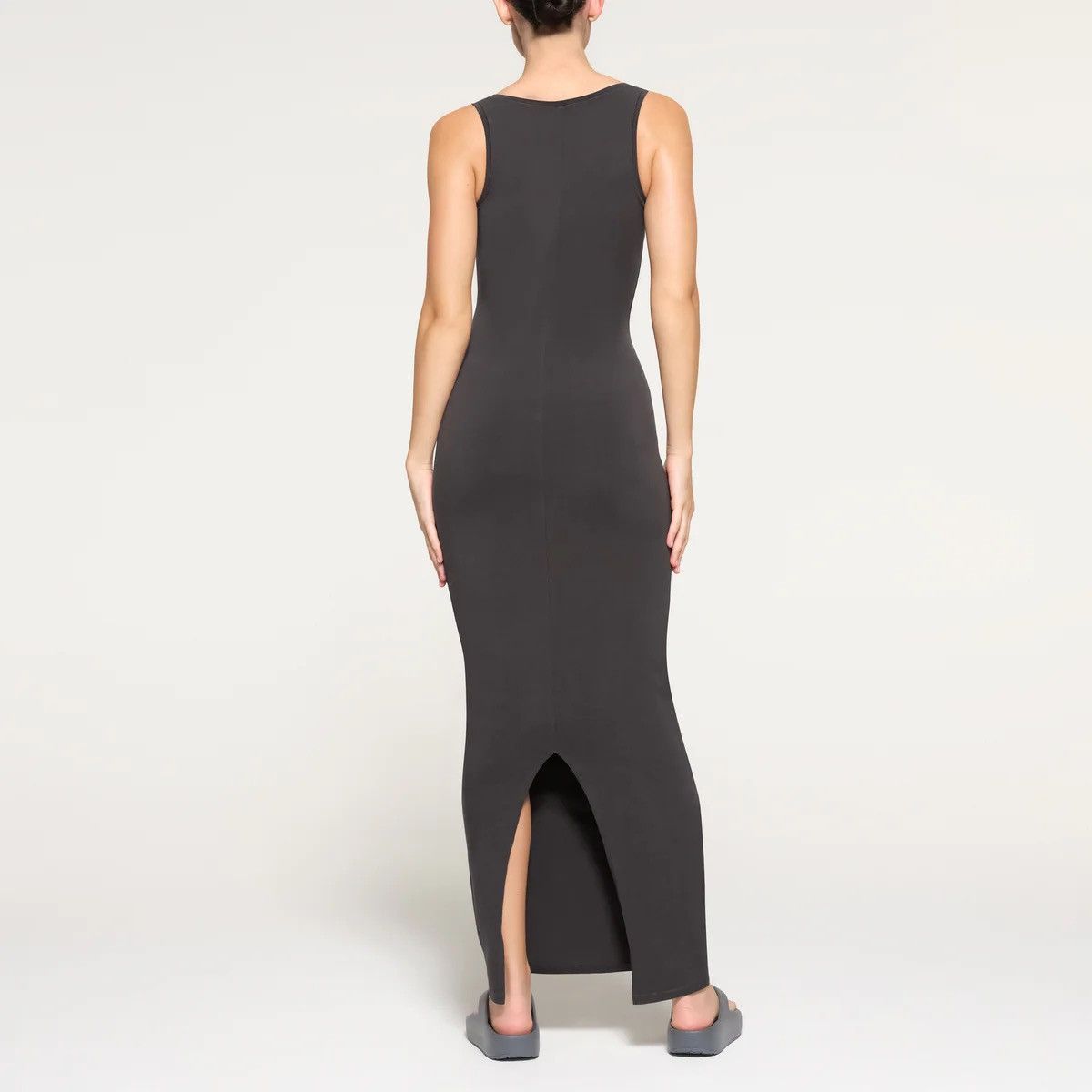 SKIMS Skims New Vintage Scoop Neck Long Dress - Ash Size Large NWT Size L / US 10 / IT 46 - 3 Thumbnail