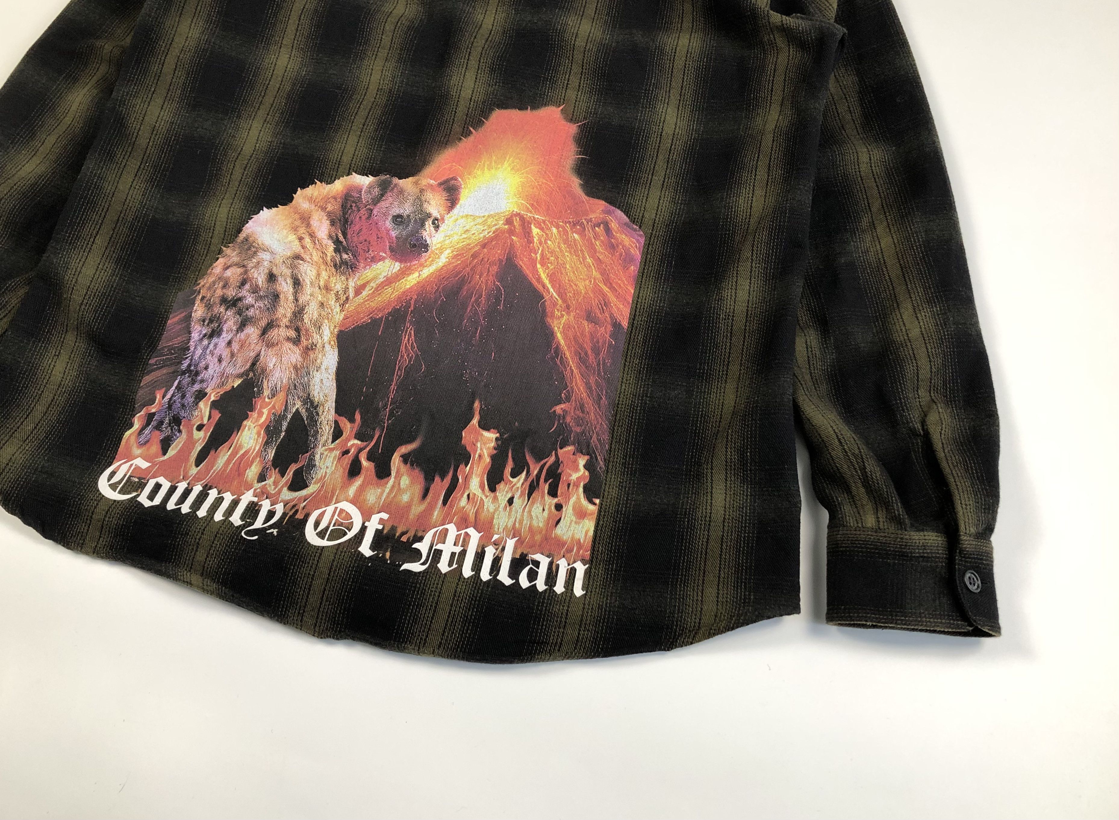 Marcelo Burlon Marcelo Burlon County of Milan Tekaio Wool Shirt Size US L / EU 52-54 / 3 - 7 Thumbnail