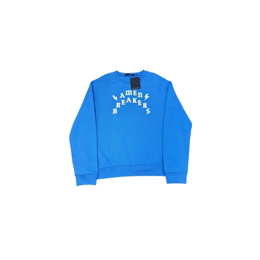 image of Louis Vuitton Amen Breaker Crewneck Sweatshirt in Blue, Men's (Size XL)