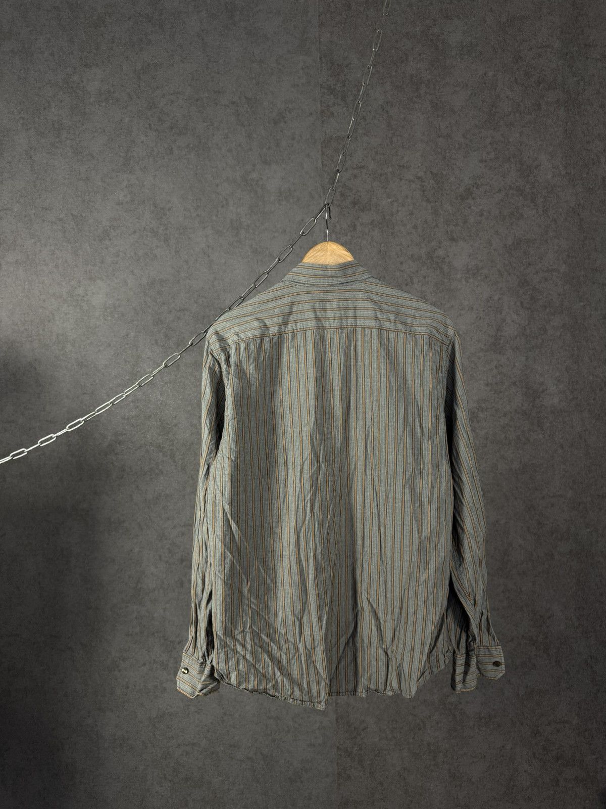 Armani Armani Jeans luxury vintage designer striped shirt Size US XL / EU 56 / 4 - 8 Thumbnail