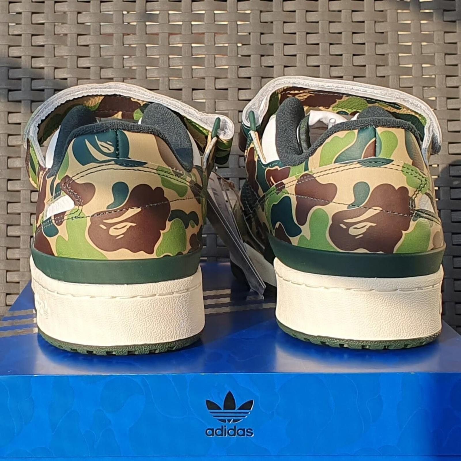 Adidas Mens Adidas Forum 84 Low 'Bape 30th Anniv Green Camo' US11.5 Size US 11.5 / EU 44-45 - 7 Thumbnail