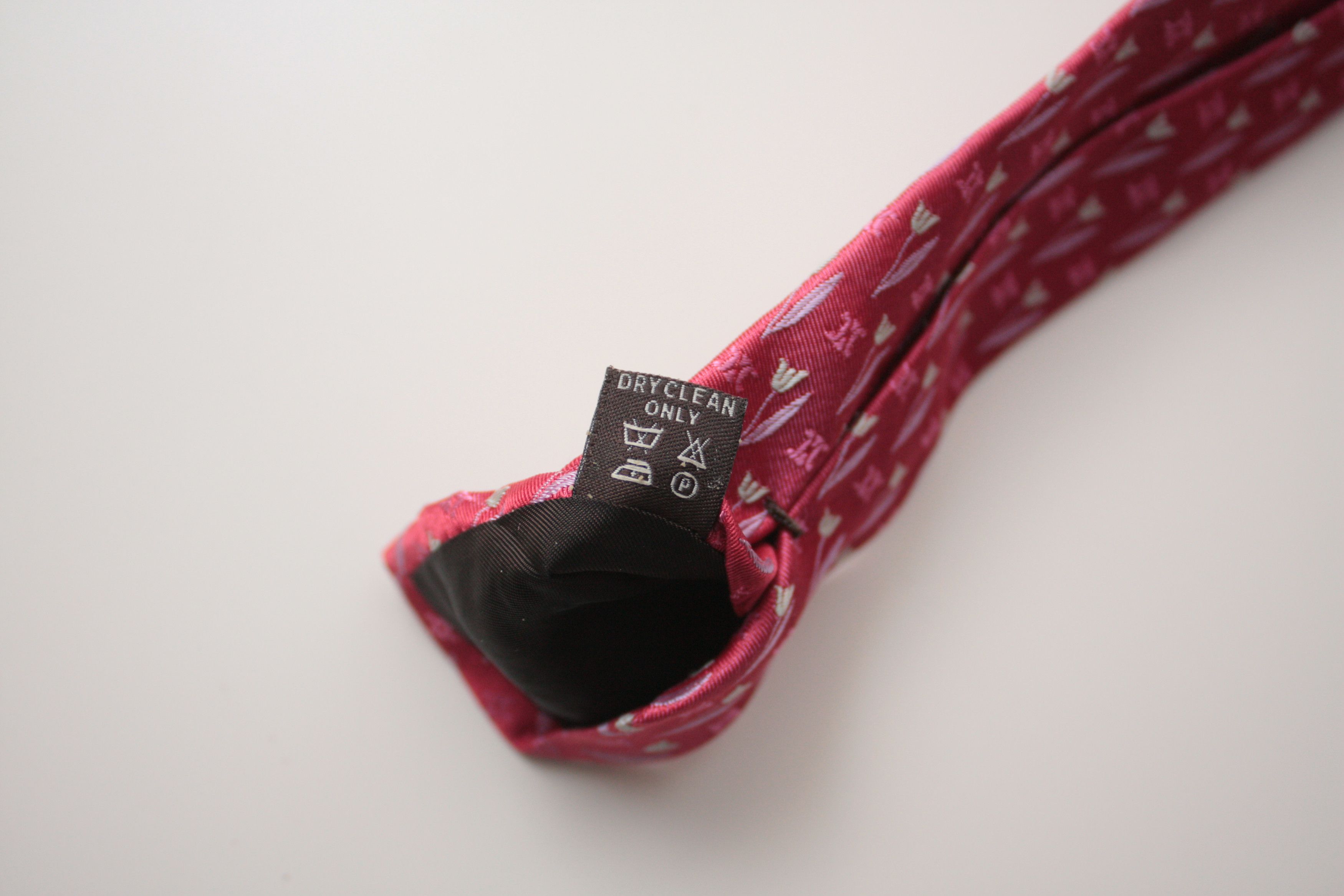 Celine Celine Red Silk Tie Made In Italy Size ONE SIZE - 5 Thumbnail