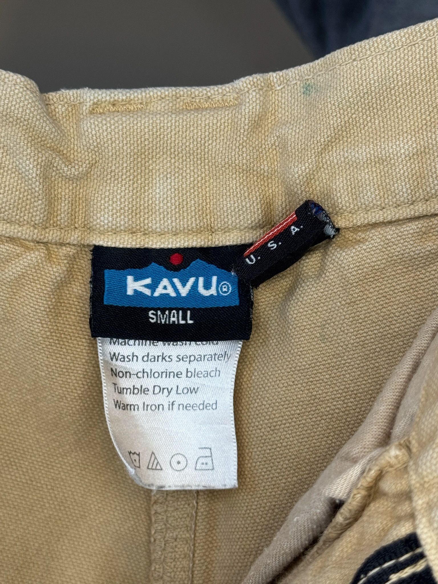 KAVU Vintage KAVU Tan Canvas Climbing Shorts (S) Size US 28 / EU 44 - 3 Thumbnail