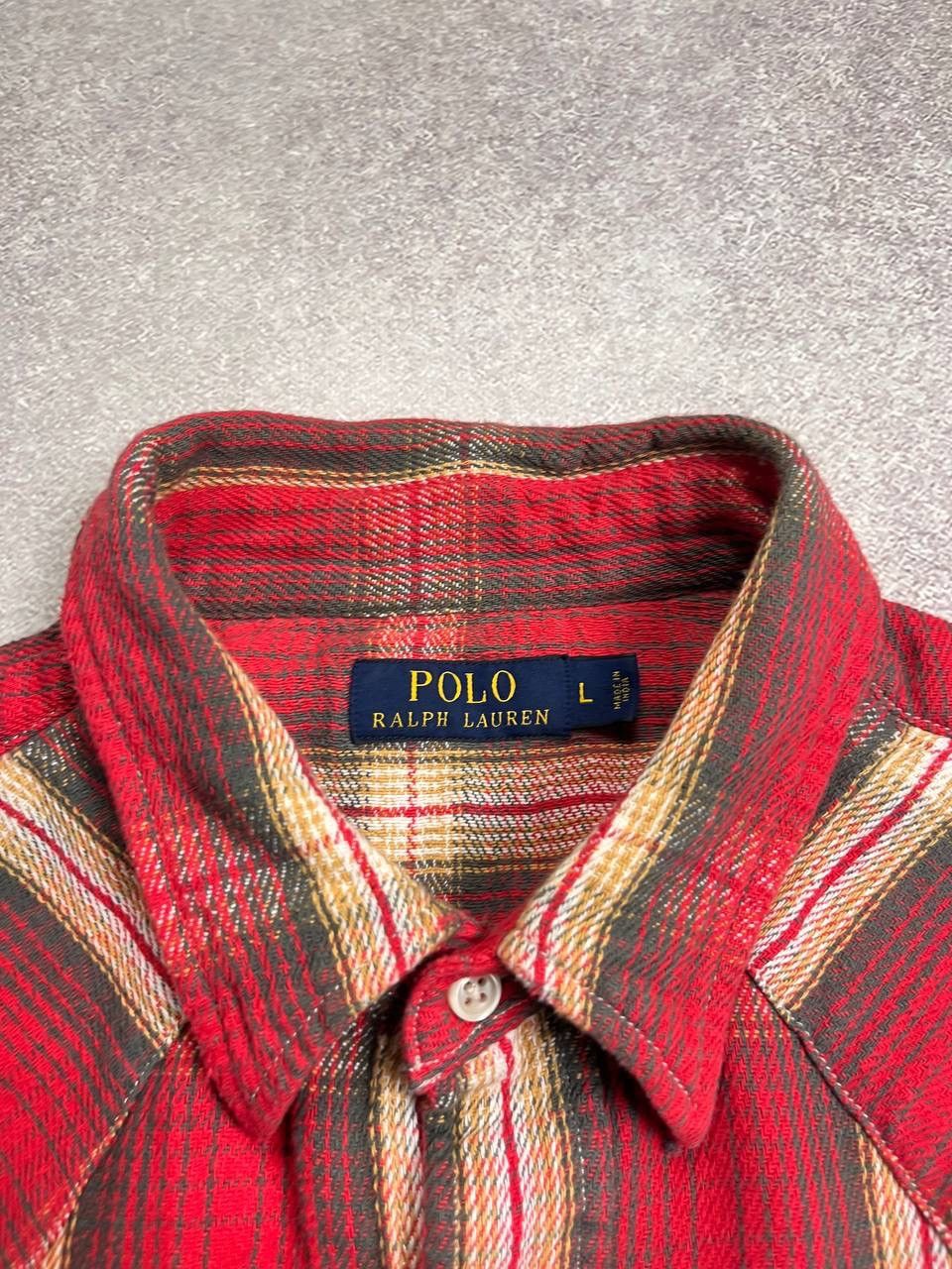 Polo Ralph Lauren Vintage Polo Ralph Lauren Checkered Flannel Shirt Y2K L Size US L / EU 52-54 / 3 - 3 Thumbnail