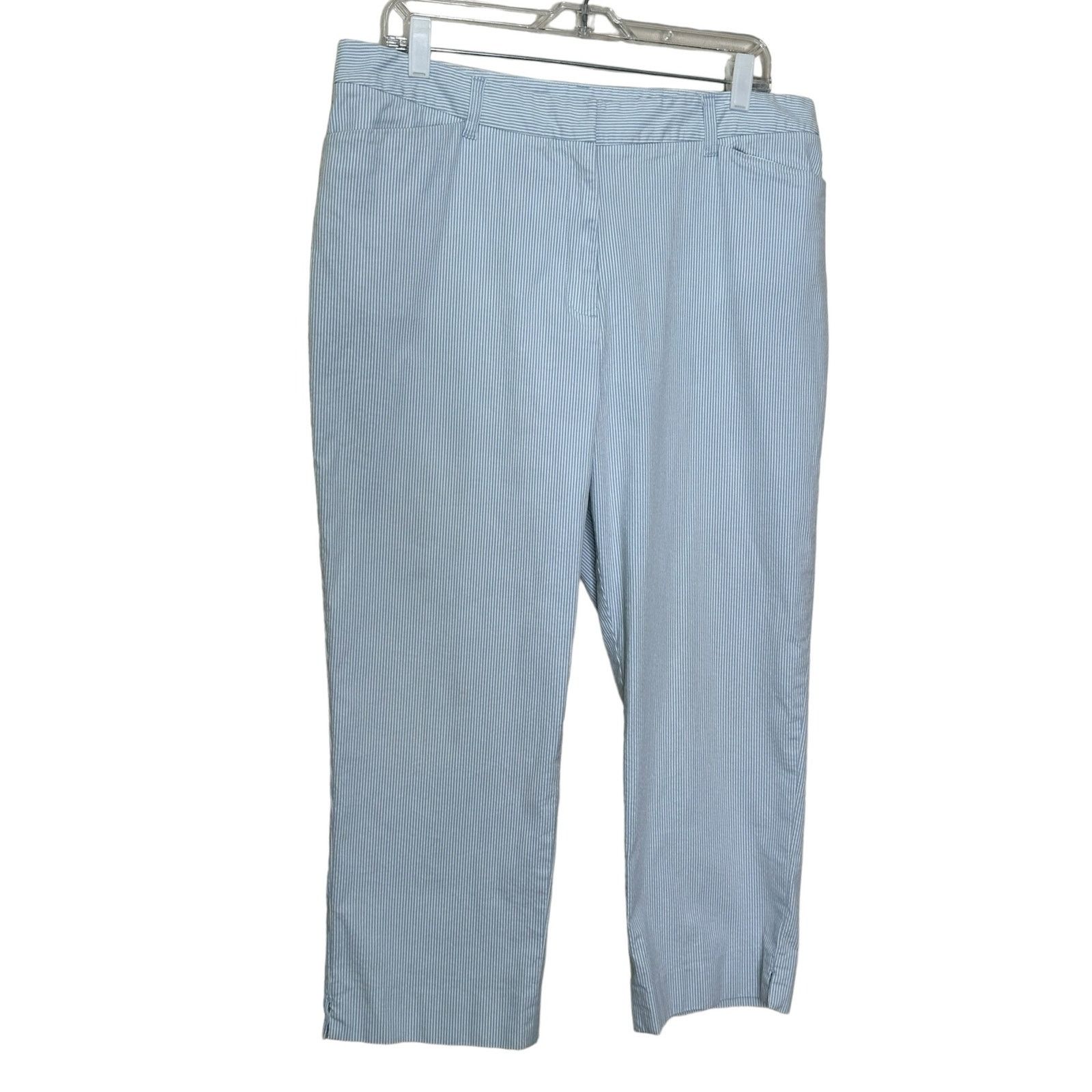 Jones New York Jones New York pinstripes cropped casual pants size 16 Size 35" - 5 Thumbnail