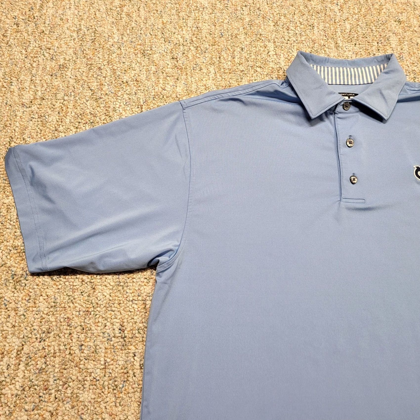 Footjoy FootJoy Polo Shirt Men Large Blue Pullover Golf Prodry Lisle Performance Stretch Shirt Size US L / EU 52-54 / 3 - 5 Thumbnail
